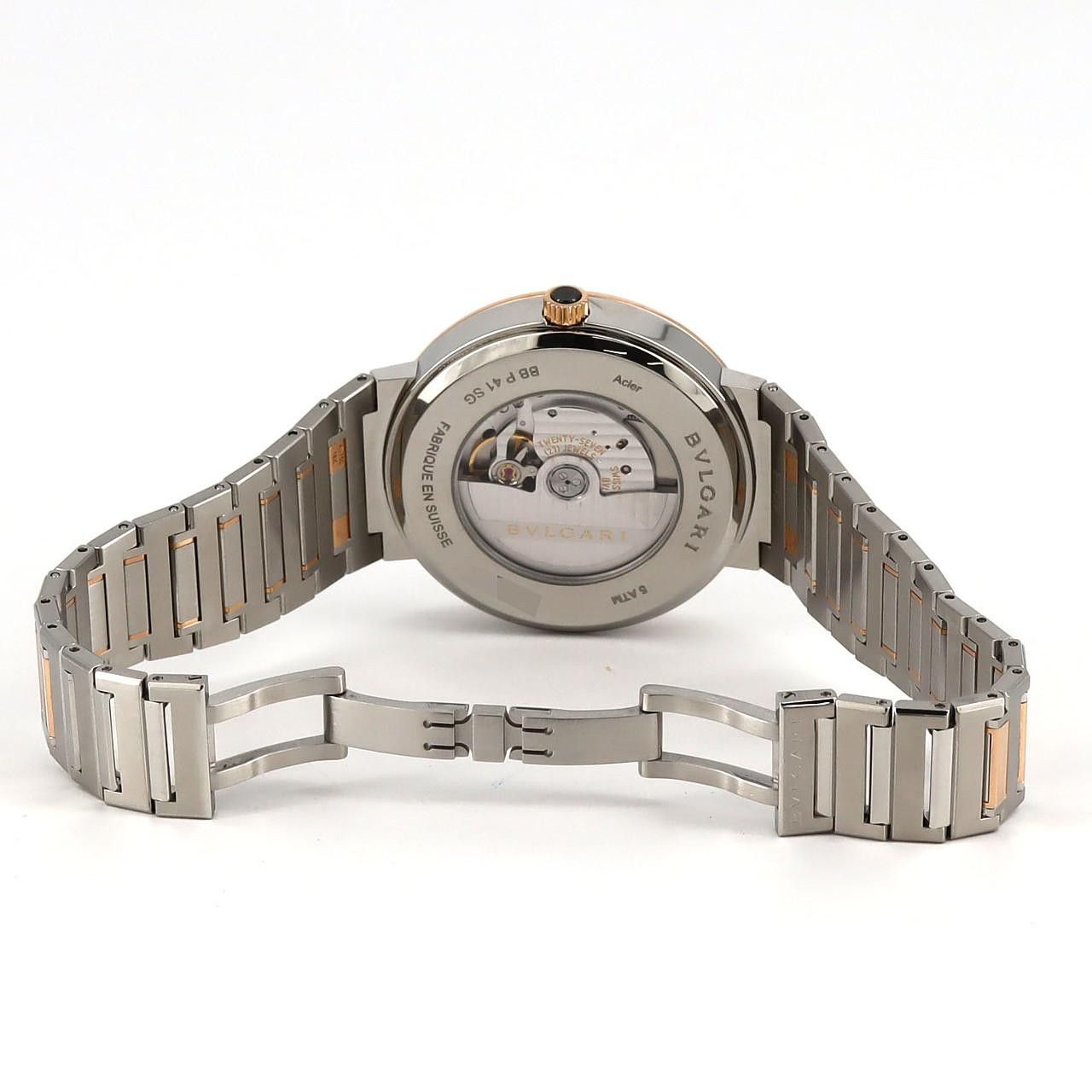 Bvlgari Bvlgari Bvlgari BVLGARI BVLGARI Stainless Steel x Pink Gold Automatic Metal Automatic BBP41SG/102930 DUTY FREE for USA Size ONE SIZE - 7 Thumbnail