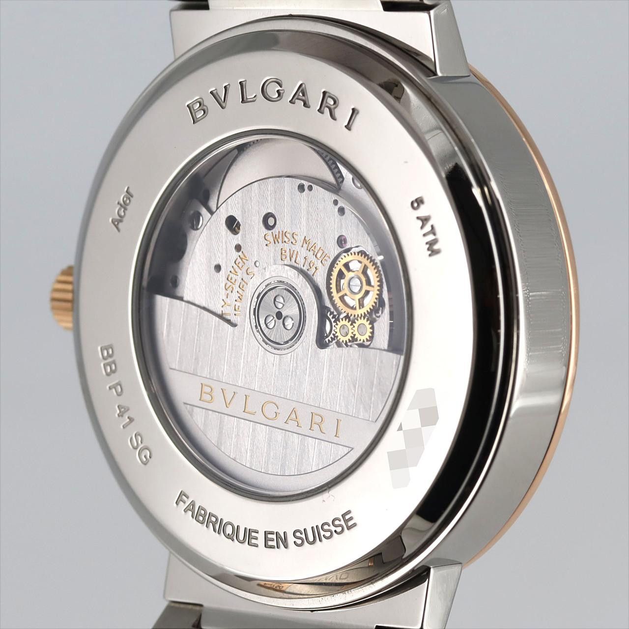 Bvlgari Bvlgari Bvlgari BVLGARI BVLGARI Stainless Steel x Pink Gold Automatic Metal Automatic BBP41SG/102930 DUTY FREE for USA Size ONE SIZE - 6 Thumbnail