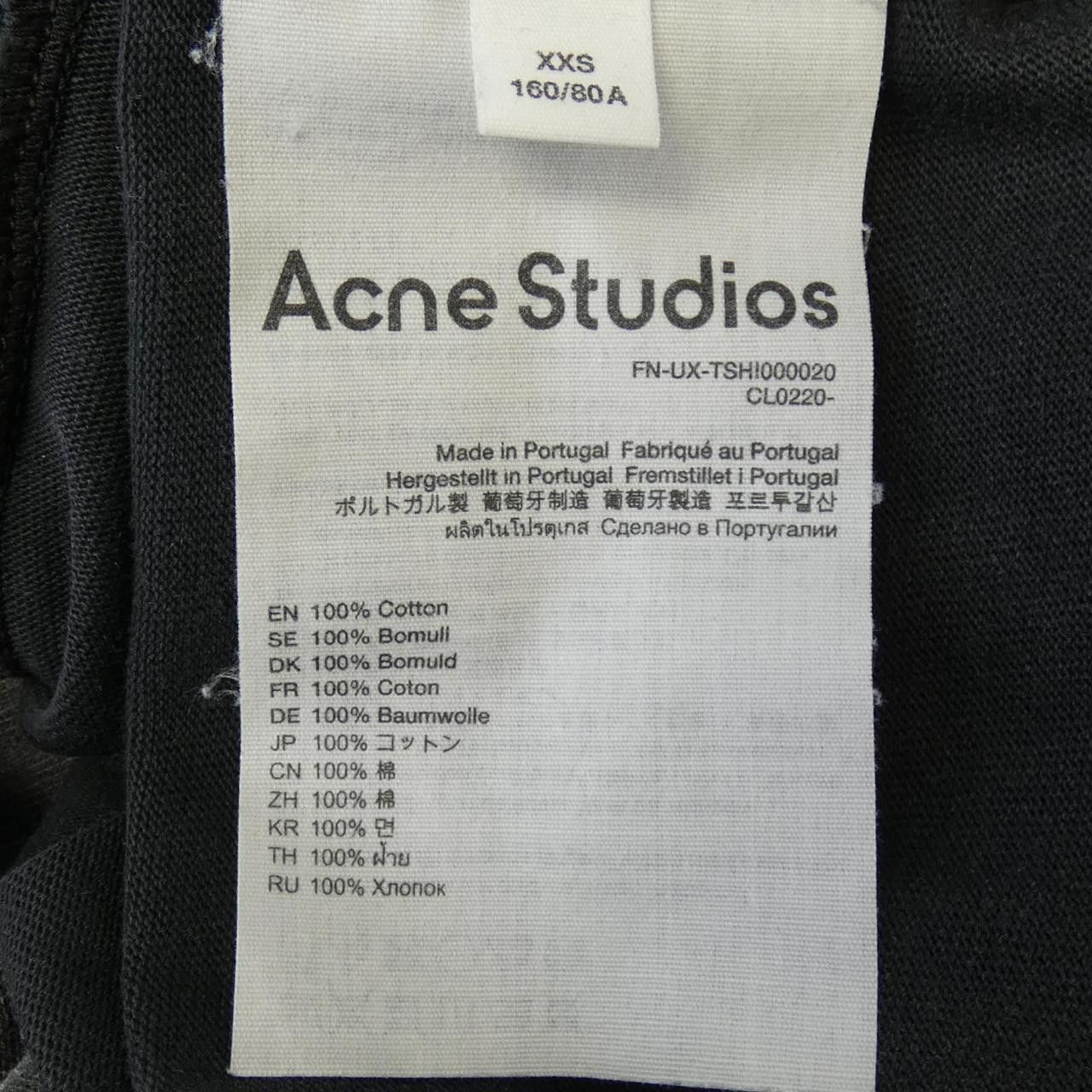 Acne Studios Acne Studios Acne Studios T-Shirt Cotton T-Shirts FN-UX-TSHI000020 DUTY FREE for USA Size ONE SIZE - 3 Thumbnail