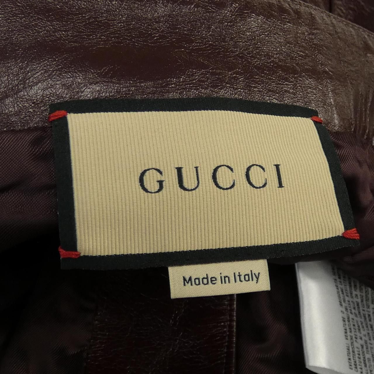 Gucci Gucci Gucci 713493 XNATN Calf Pants Leather Pants 713493 XNATN DUTY FREE for USA Size ONE SIZE - 5 Thumbnail