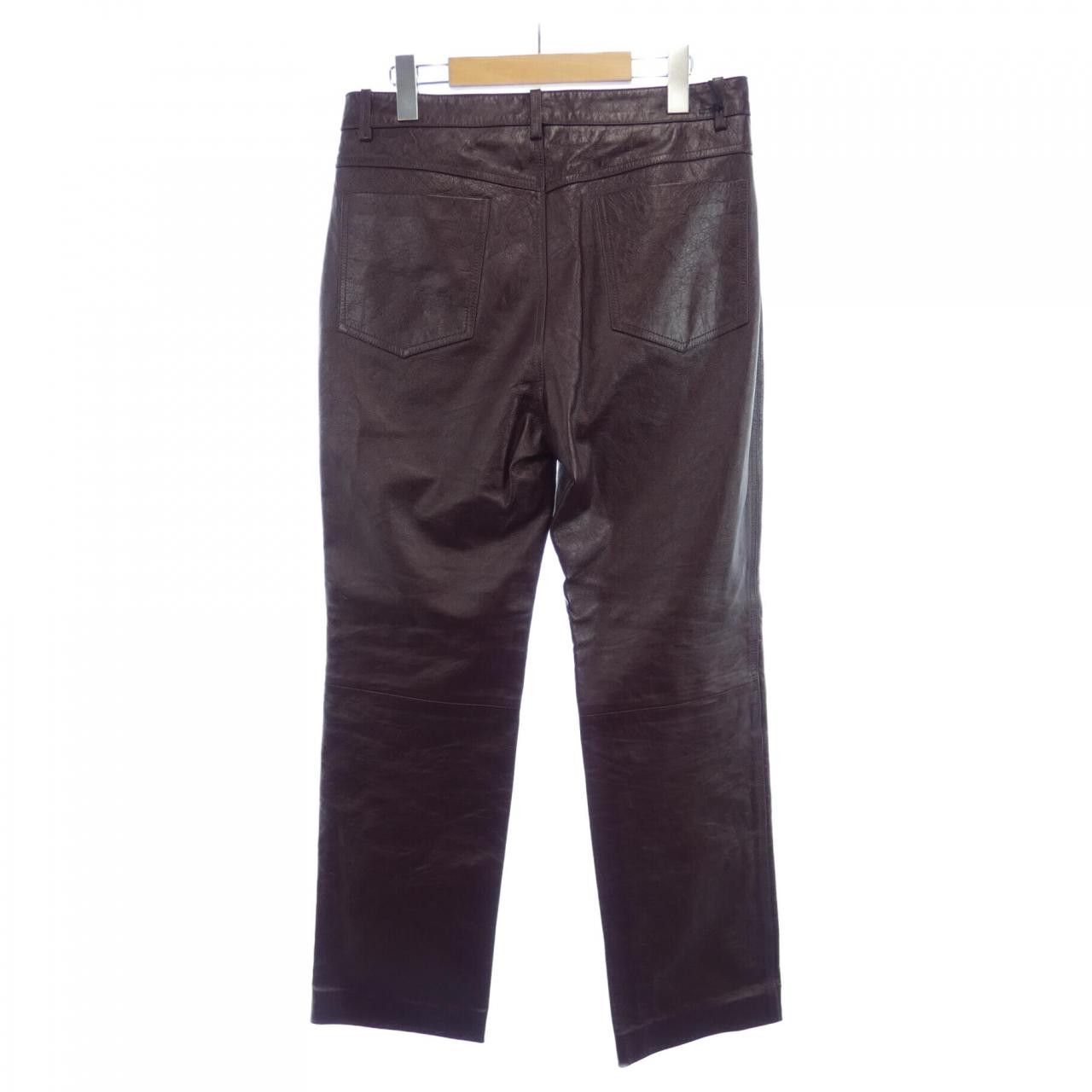 Gucci Gucci Gucci 713493 XNATN Calf Pants Leather Pants 713493 XNATN DUTY FREE for USA Size ONE SIZE - 2 Thumbnail