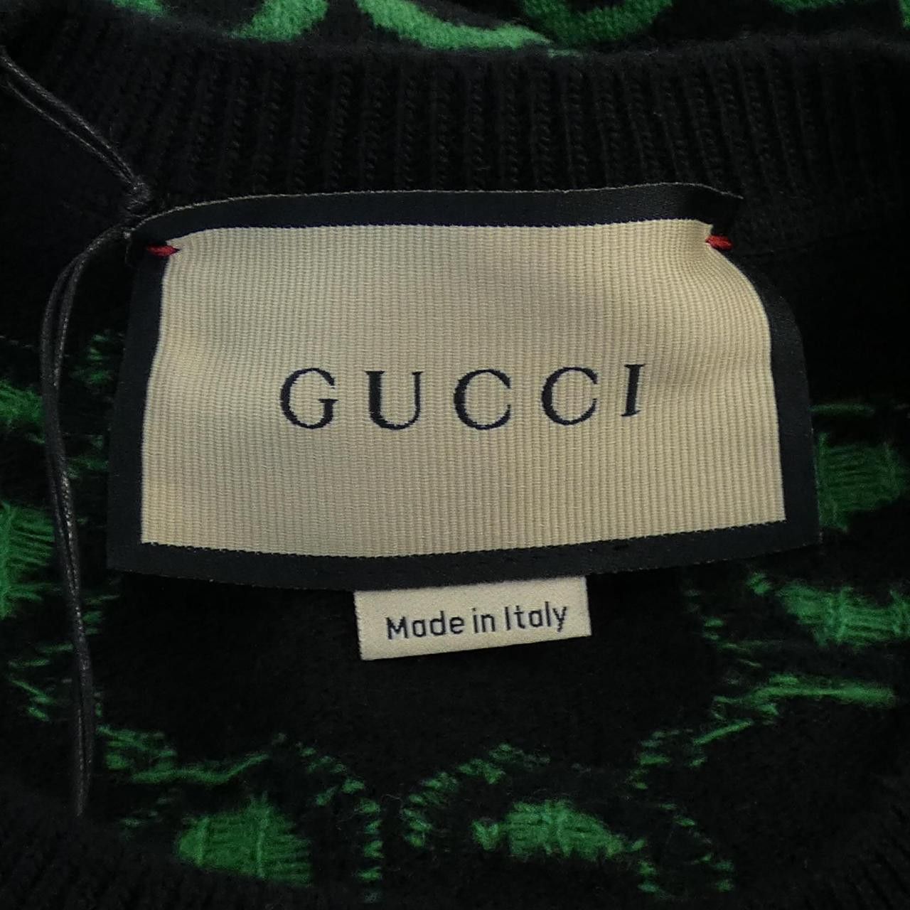 Gucci Gucci Gucci GG Wool Jacquard Sweater Cotton Tops 692900 XKCC5 DUTY FREE for USA Size ONE SIZE - 4 Thumbnail