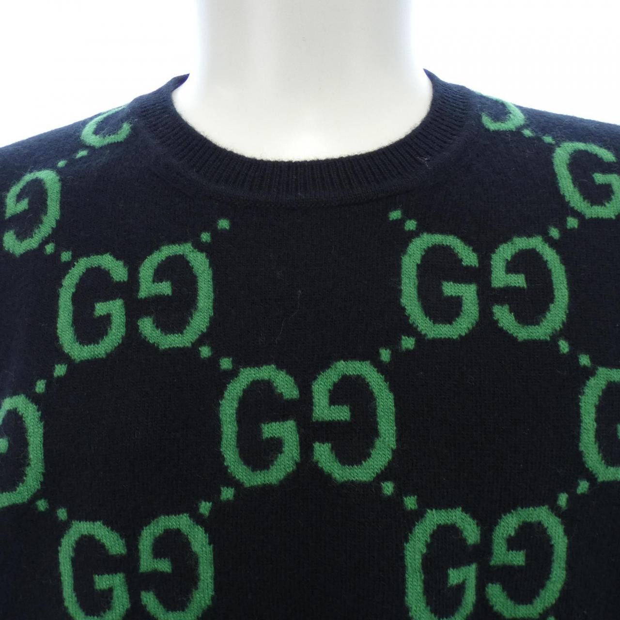 Gucci Gucci Gucci GG Wool Jacquard Sweater Cotton Tops 692900 XKCC5 DUTY FREE for USA Size ONE SIZE - 5 Thumbnail