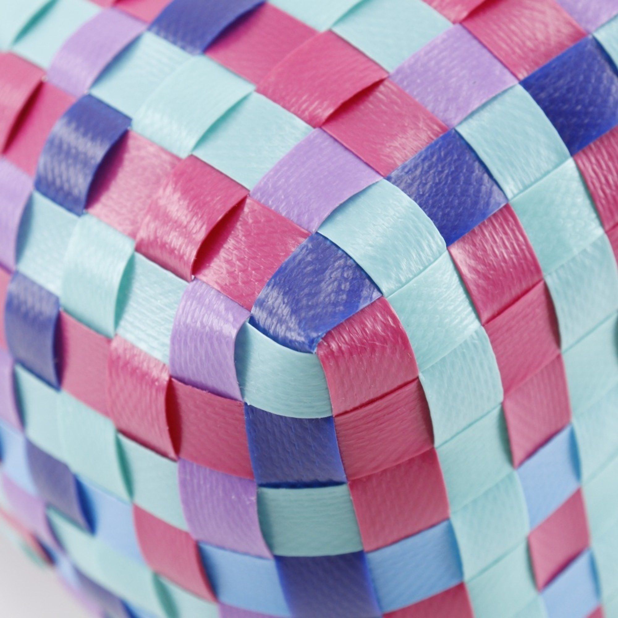 Marni MARNI Pod Woven Bucket Handbag with One Handle, M00332 M00IW, Polypropylene, Blue/Multicolor, Open, Women's Size ONE SIZE - 4 Thumbnail
