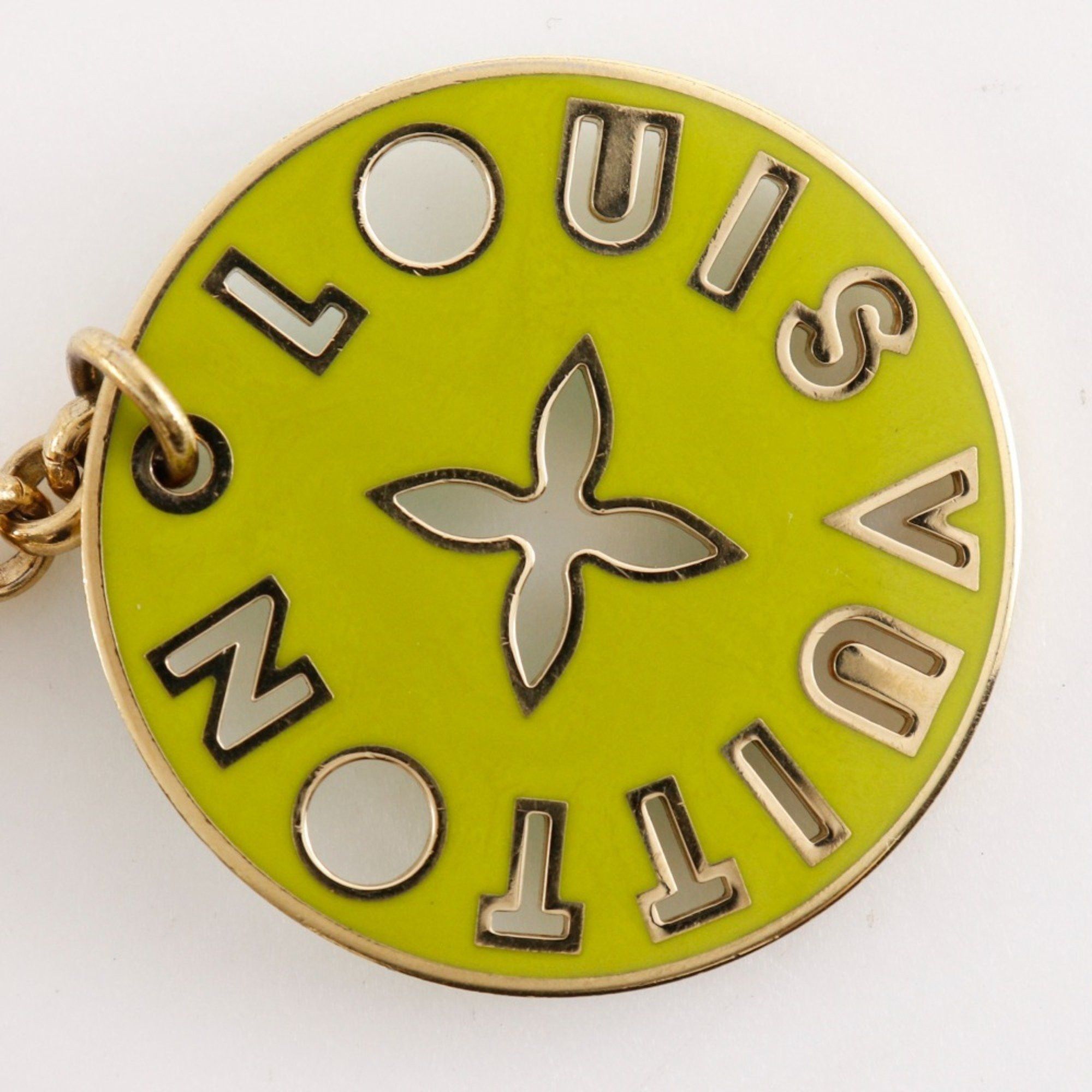 Louis Vuitton Louis Vuitton Portocle Looping Keychain Bag Charm M66006 Gold Plated Pink/Green CX0079 Women's Size ONE SIZE - 6 Thumbnail