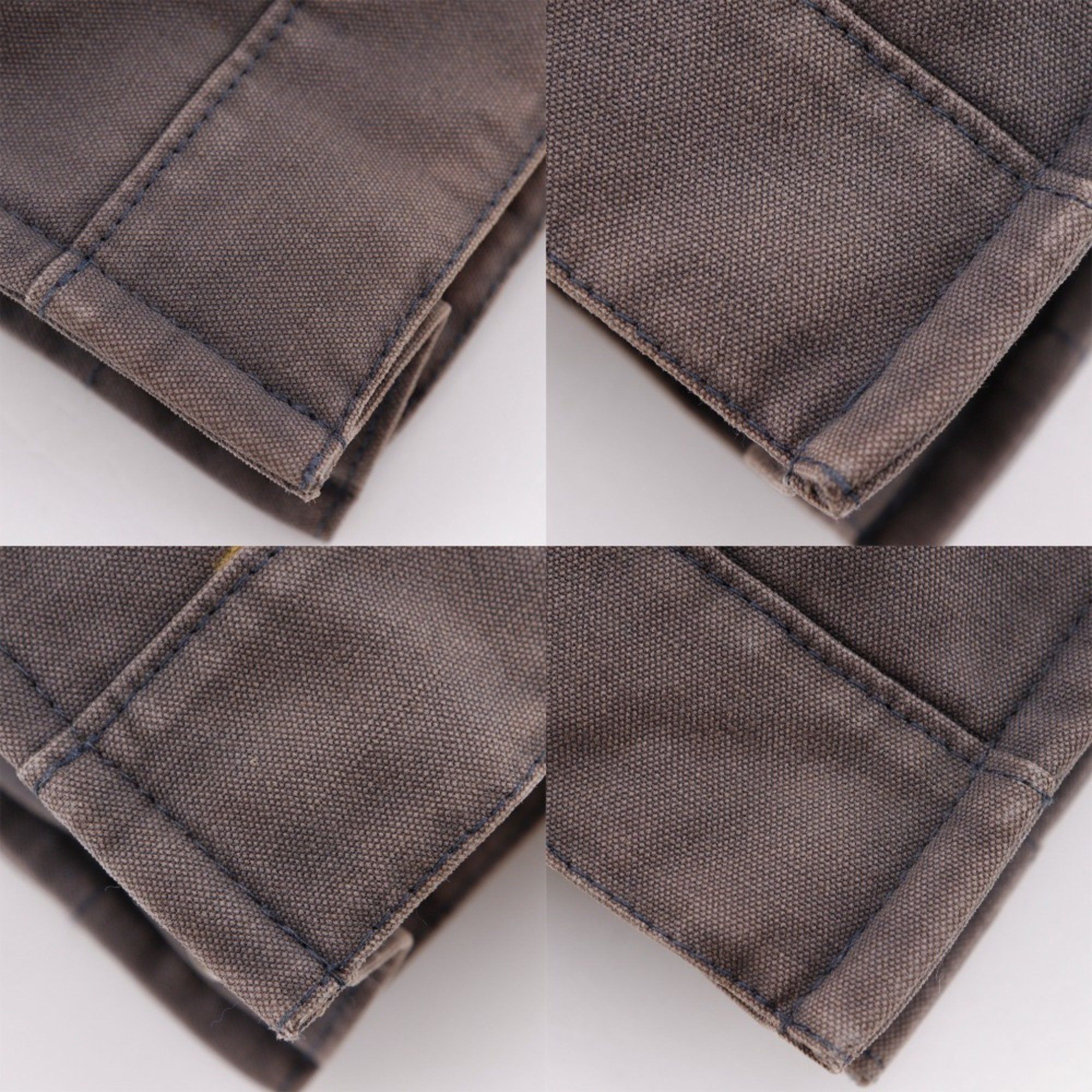 Hermes Hermes Hermès Fourre Tout MM Handbag, Ginza Exclusive, Cotton Canvas Tote Bag, Gray, A4 Size, Snap Buttons, Unisex Size ONE SIZE - 14 Thumbnail