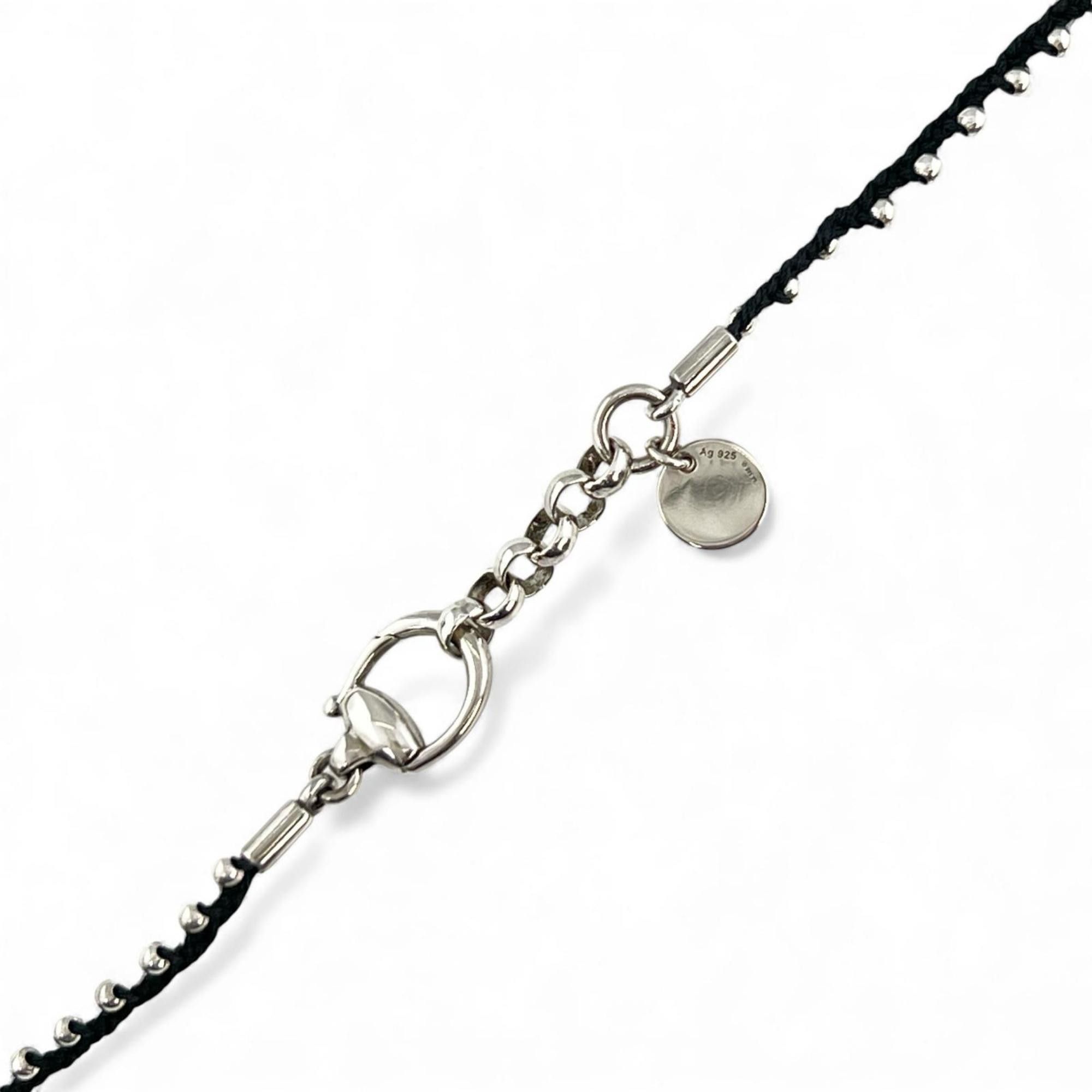 Gucci Gucci Horsebit Necklace, 925 Sterling Silver, Black, Approx. 8g, Unisex Size ONE SIZE - 4 Thumbnail
