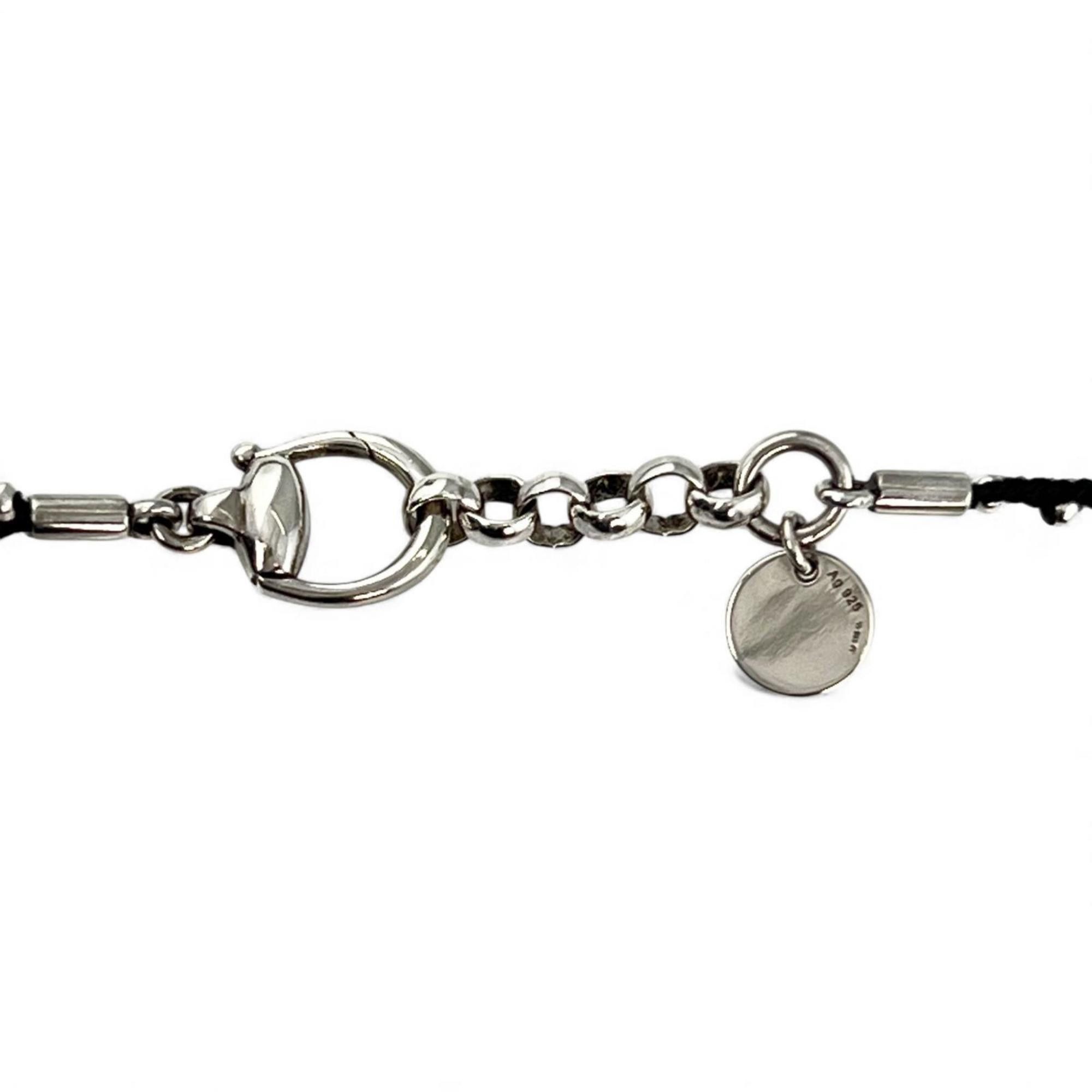 Gucci Gucci Horsebit Necklace, 925 Sterling Silver, Black, Approx. 8g, Unisex Size ONE SIZE - 5 Thumbnail