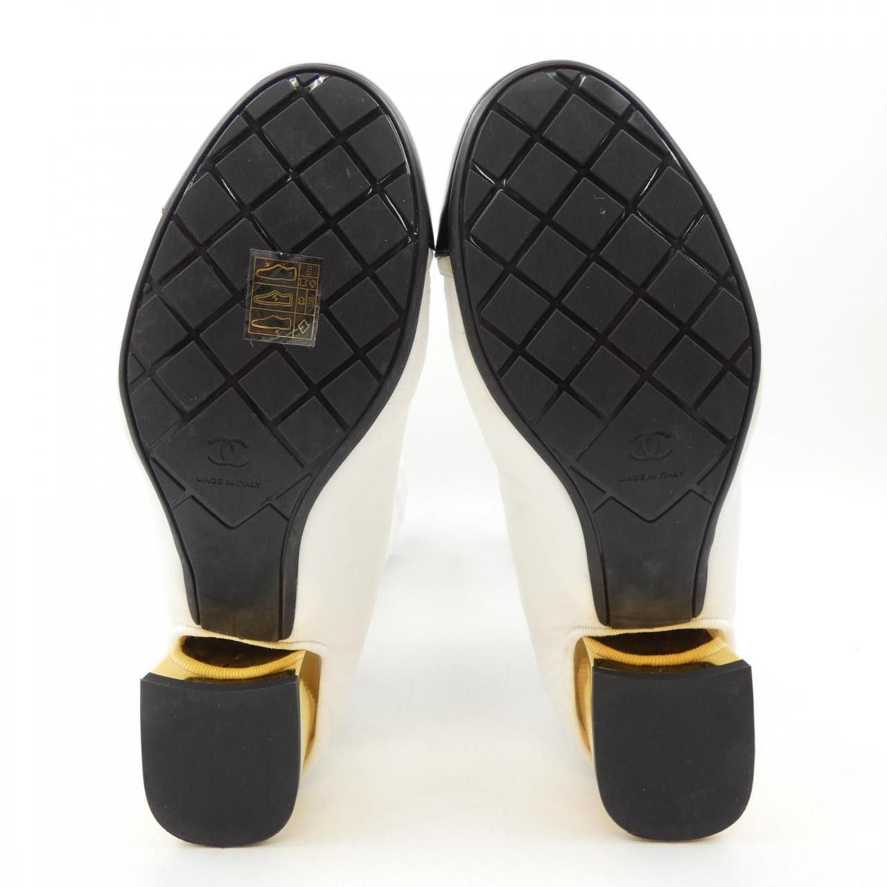 Chanel Chanel Chanel G38428Y55553 Fabric Lambskin Patent Calfskin Boots Leather Shoes G38428Y55553 DUTY FREE for USA Size ONE SIZE - 4 Thumbnail
