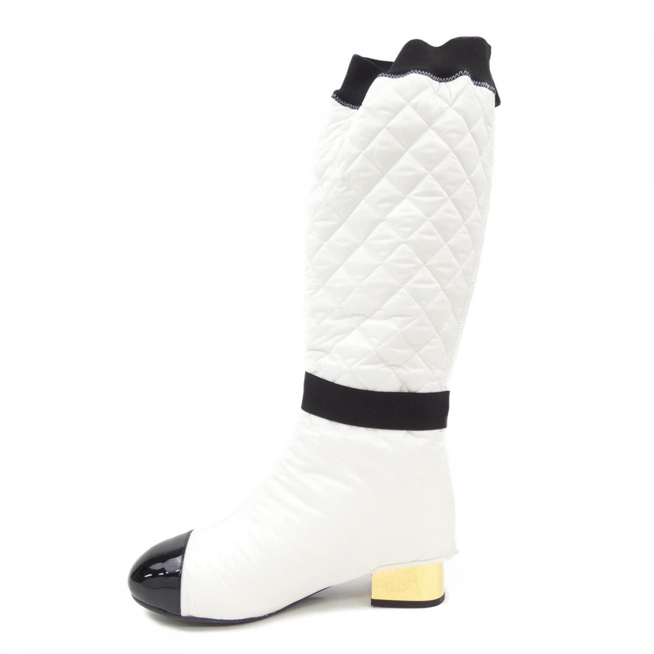 Chanel Chanel Chanel G38428Y55553 Fabric Lambskin Patent Calfskin Boots Leather Shoes G38428Y55553 DUTY FREE for USA Size ONE SIZE - 2 Thumbnail