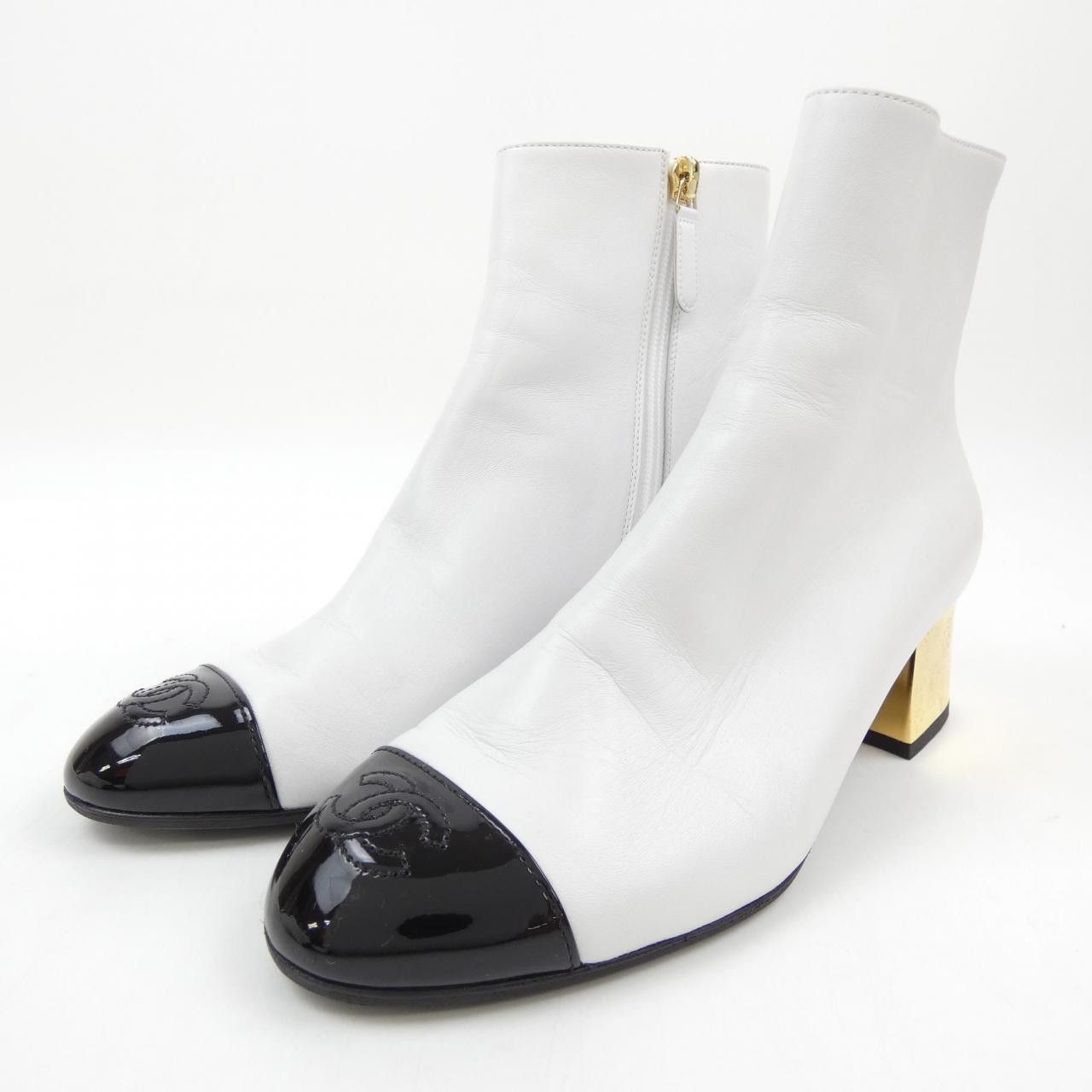 Chanel Chanel Chanel G38428Y55553 Fabric Lambskin Patent Calfskin Boots Leather Shoes G38428Y55553 DUTY FREE for USA Size ONE SIZE - 6 Thumbnail