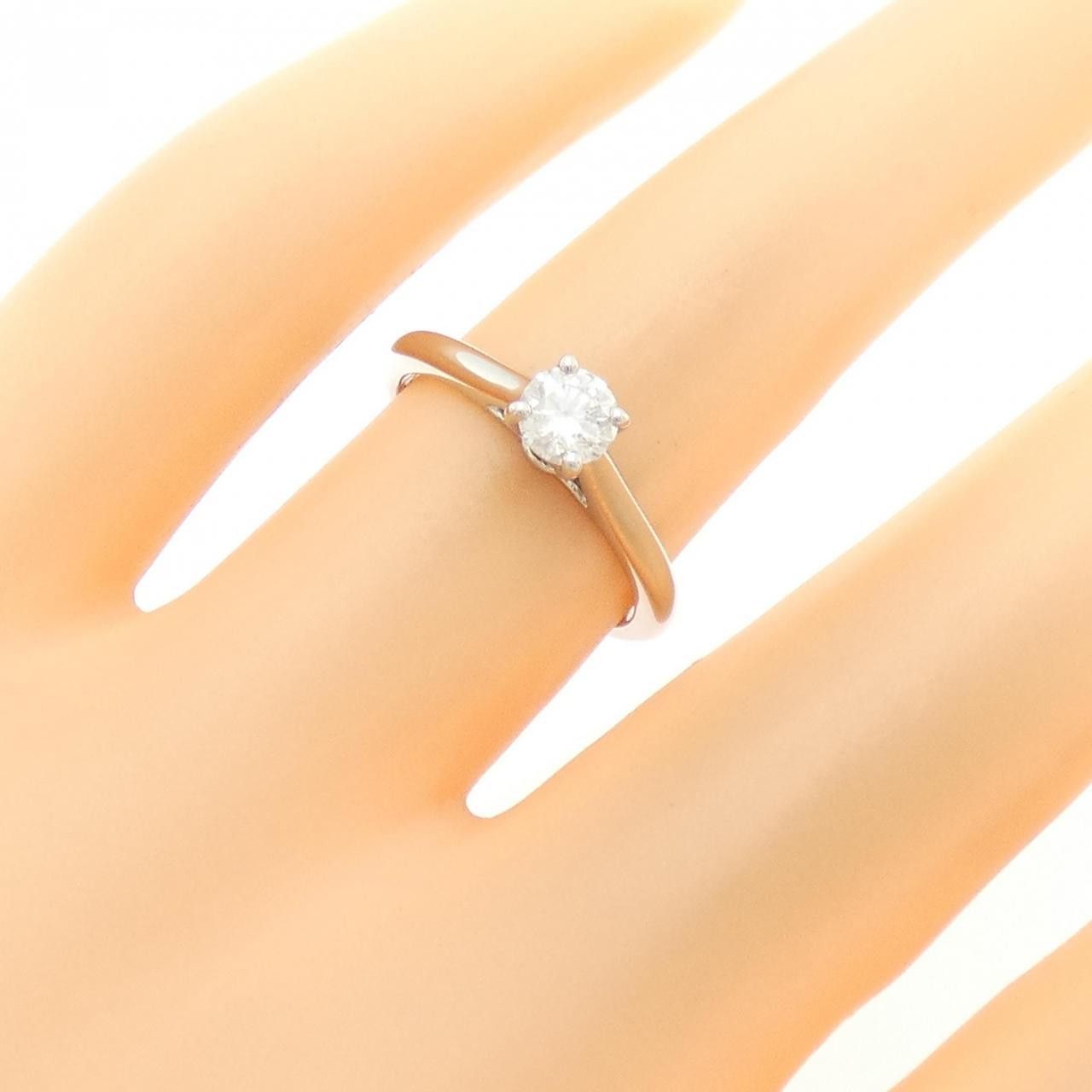 Cartier Cartier Cartier 1895 Solitaire Platinum Diamond Ring Size 9 Leather Ring N4163600 DUTY FREE for USA Size ONE SIZE - 5 Thumbnail