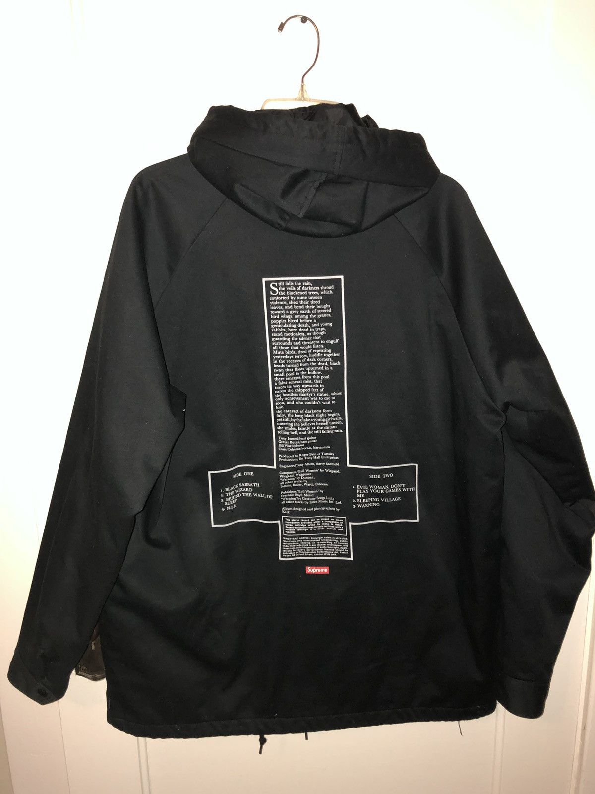 Supreme black sale sabbath parka