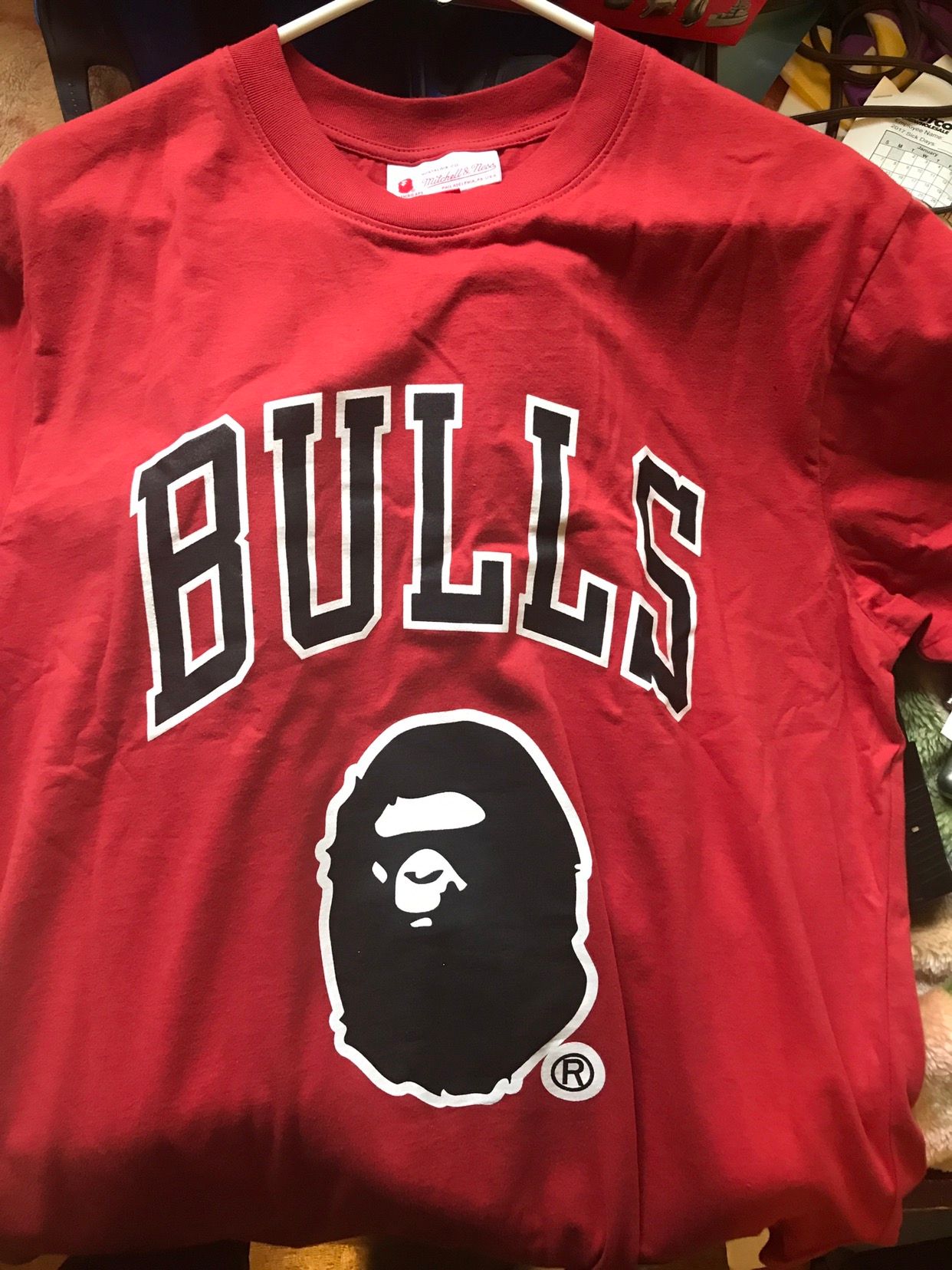 Bape Bape Mitchell & Ness NBA Bulls T Shirt