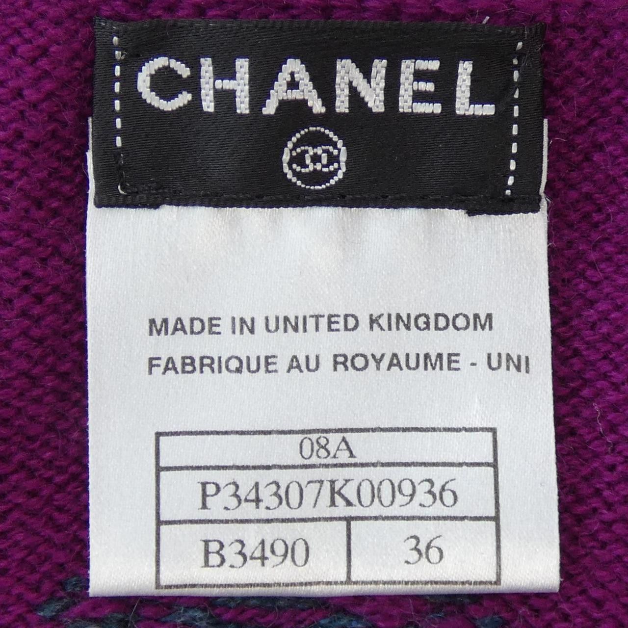 Chanel Chanel Cashmere Knit Others Tops P34307K00936 08A DUTY FREE for USA