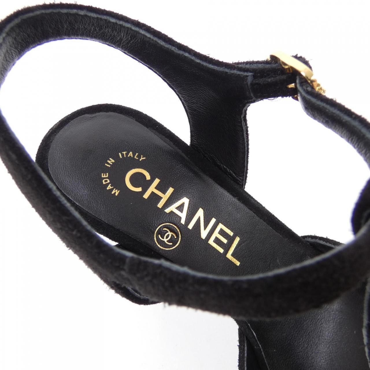 Chanel Chanel Chanel G39402Y56129 Suede Calfskin Lambskin Sandals Suede Shoes G39402Y56129 DUTY FREE for USA Size ONE SIZE - 6 Thumbnail