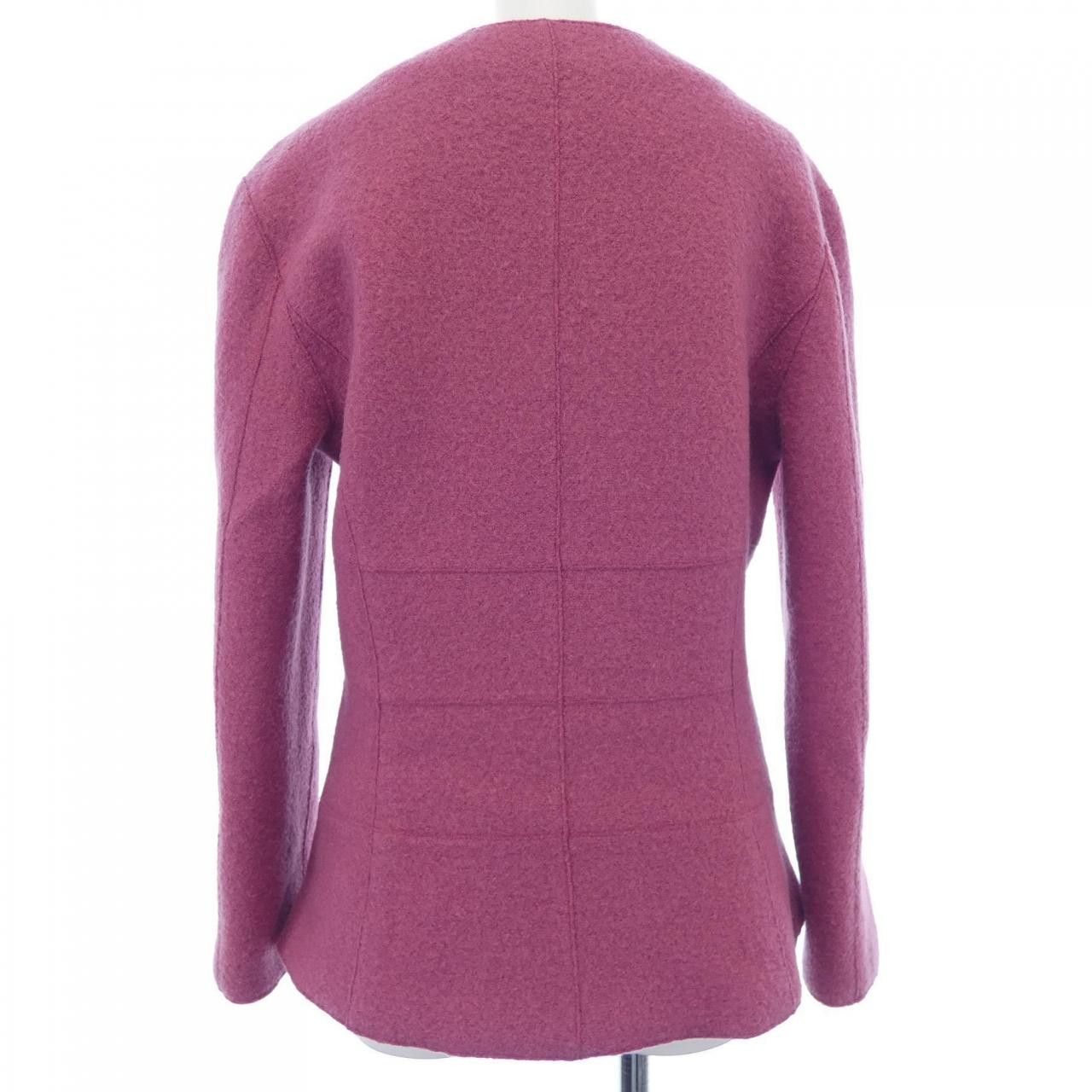 Chanel Chanel Chanel Collarless Jacket Cotton Outerwear P14213V08014 99A DUTY FREE for USA Size ONE SIZE - 2 Thumbnail
