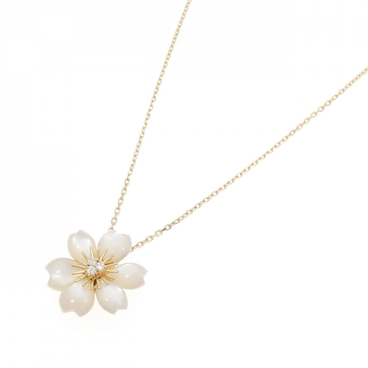 Van Cleef & Arpels Van Cleef & Arpels Van Cleef & Arpels Rose de Noël Au750 Necklace Metal Necklace VCARP7T000 DUTY FREE for USA Size ONE SIZE - 2 Thumbnail