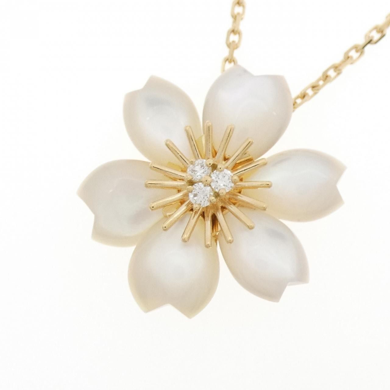 Van Cleef & Arpels Van Cleef & Arpels Van Cleef & Arpels Rose de Noël Au750 Necklace Metal Necklace VCARP7T000 DUTY FREE for USA Size ONE SIZE - 3 Thumbnail