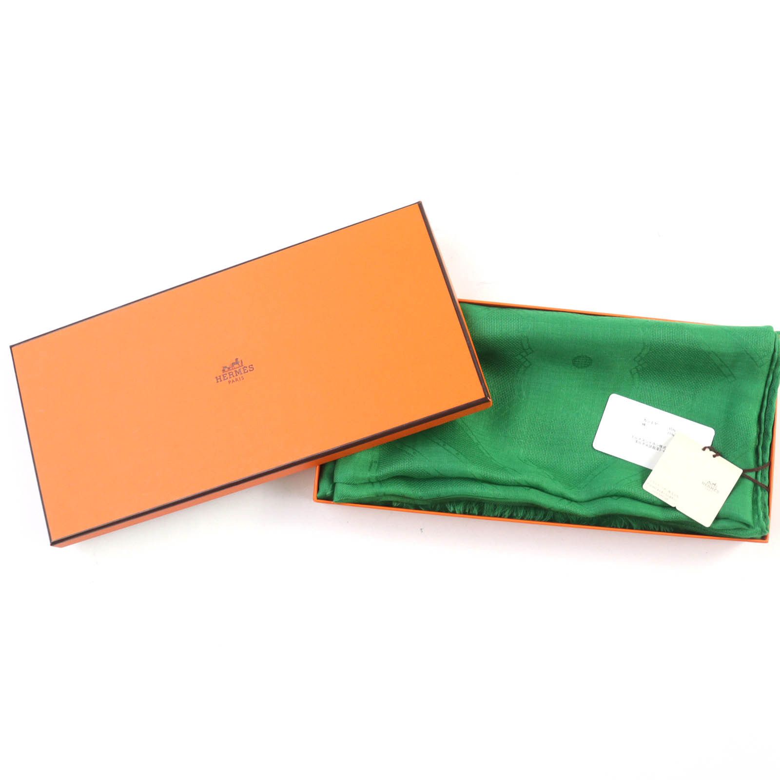 Hermes Hermes Hermes Sellier Cashmere Shawl Others Shawl DUTY FREE for USA Size ONE SIZE - 2 Thumbnail
