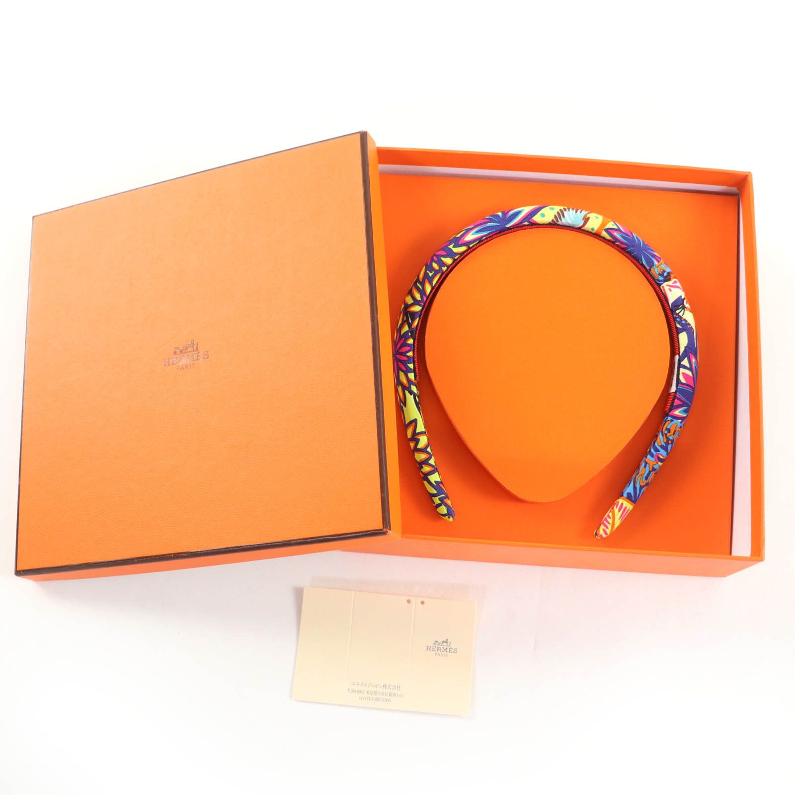 Hermes Hermes Hermes Elsa Wild Singapore Silk Hairband Others Other DUTY FREE for USA Size ONE SIZE - 2 Thumbnail