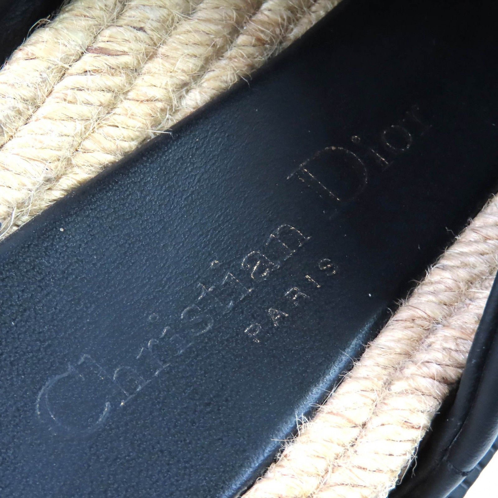 Dior Dior Christian Dior DTWIST Cannage quilted calfskin Sandals Leather Shoes KDQ705CQL DUTY FREE for USA Size ONE SIZE - 10 Thumbnail