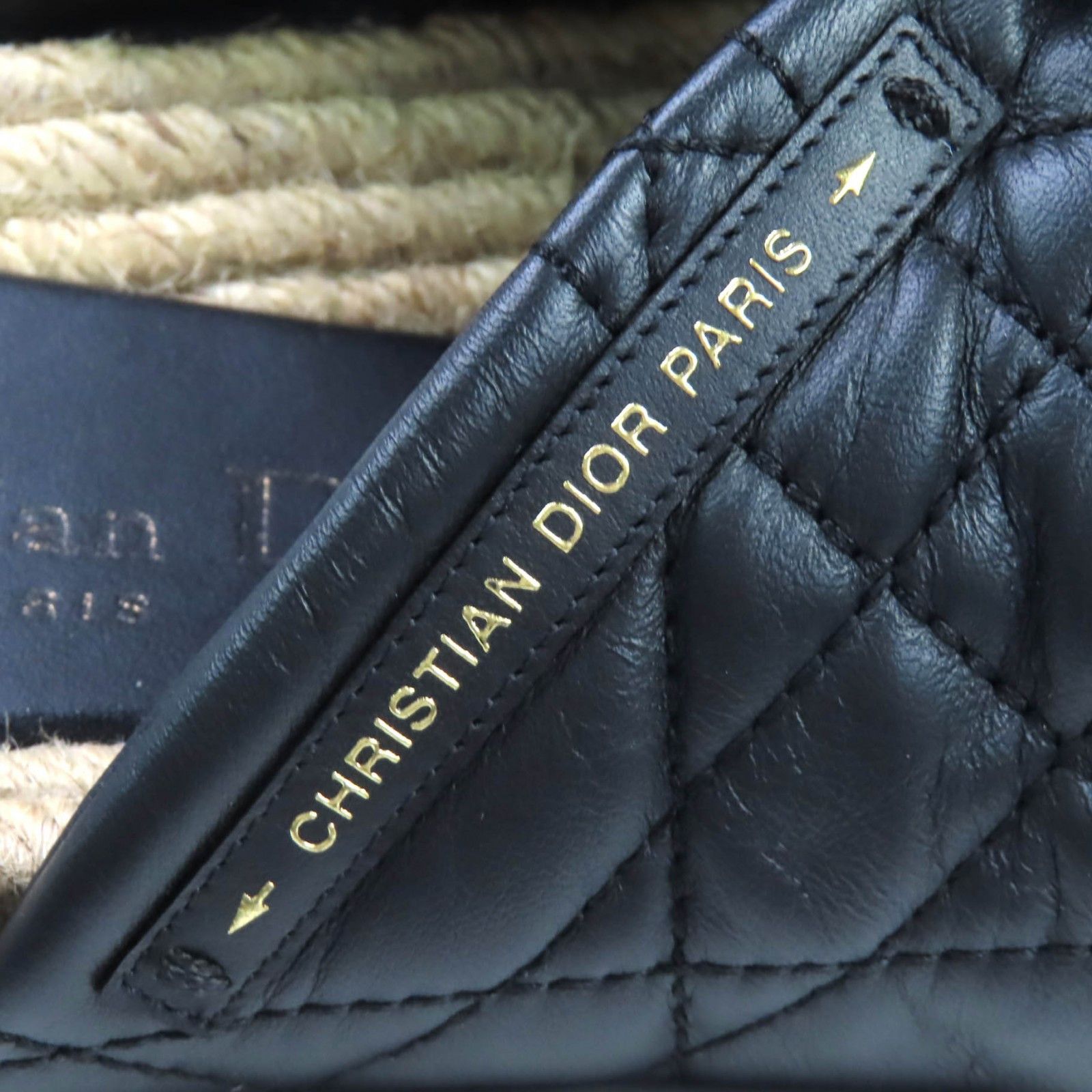 Dior Dior Christian Dior DTWIST Cannage quilted calfskin Sandals Leather Shoes KDQ705CQL DUTY FREE for USA Size ONE SIZE - 9 Thumbnail