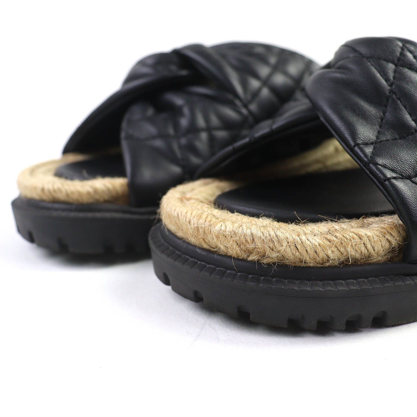 Dior Dior Christian Dior DTWIST Cannage quilted calfskin Sandals Leather Shoes KDQ705CQL DUTY FREE for USA Size ONE SIZE - 5 Thumbnail
