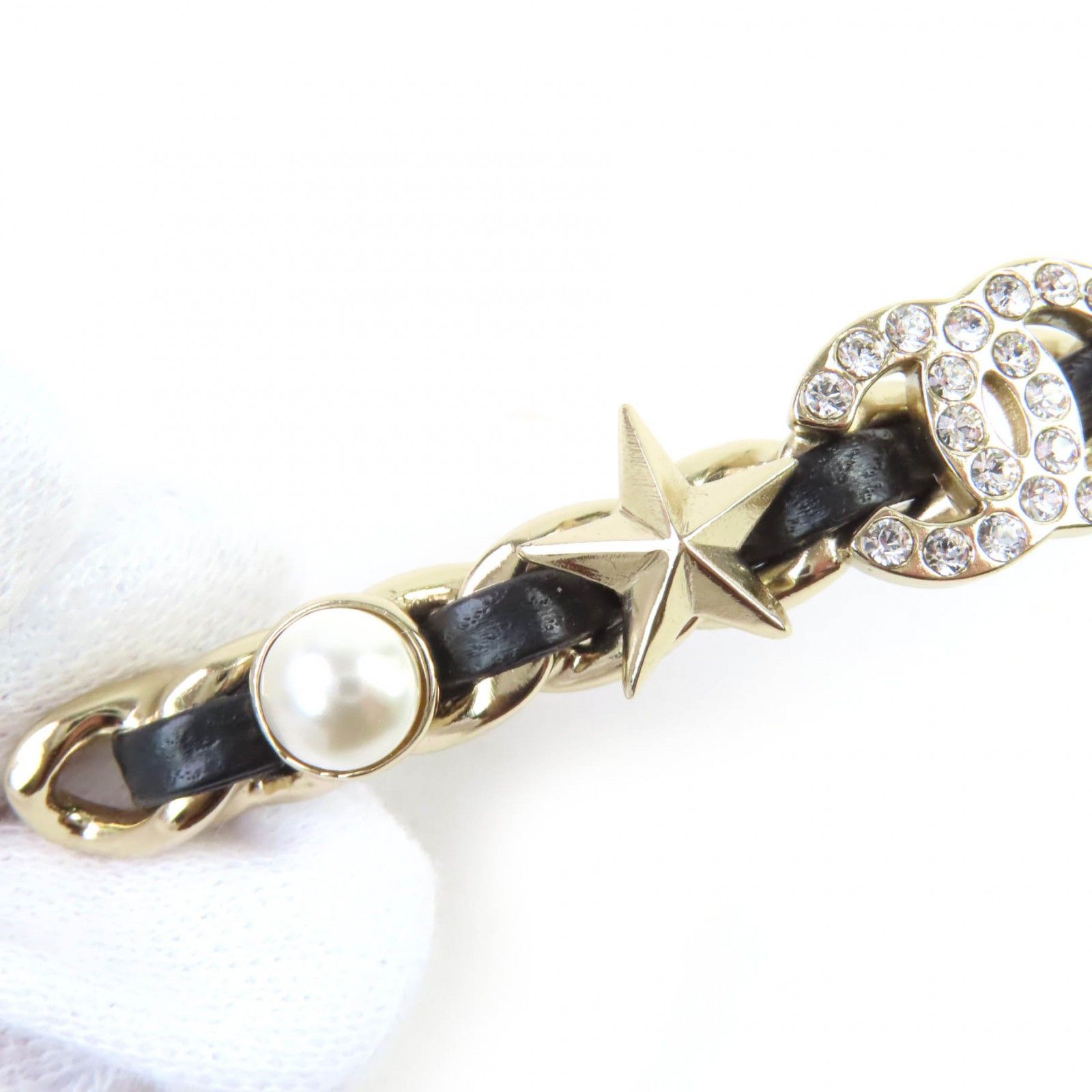 Chanel Chanel Chanel COCO Mark Chain Pearl Star Clover Bijou Brooch Metal Bracelet DUTY FREE for USA Size ONE SIZE - 5 Thumbnail