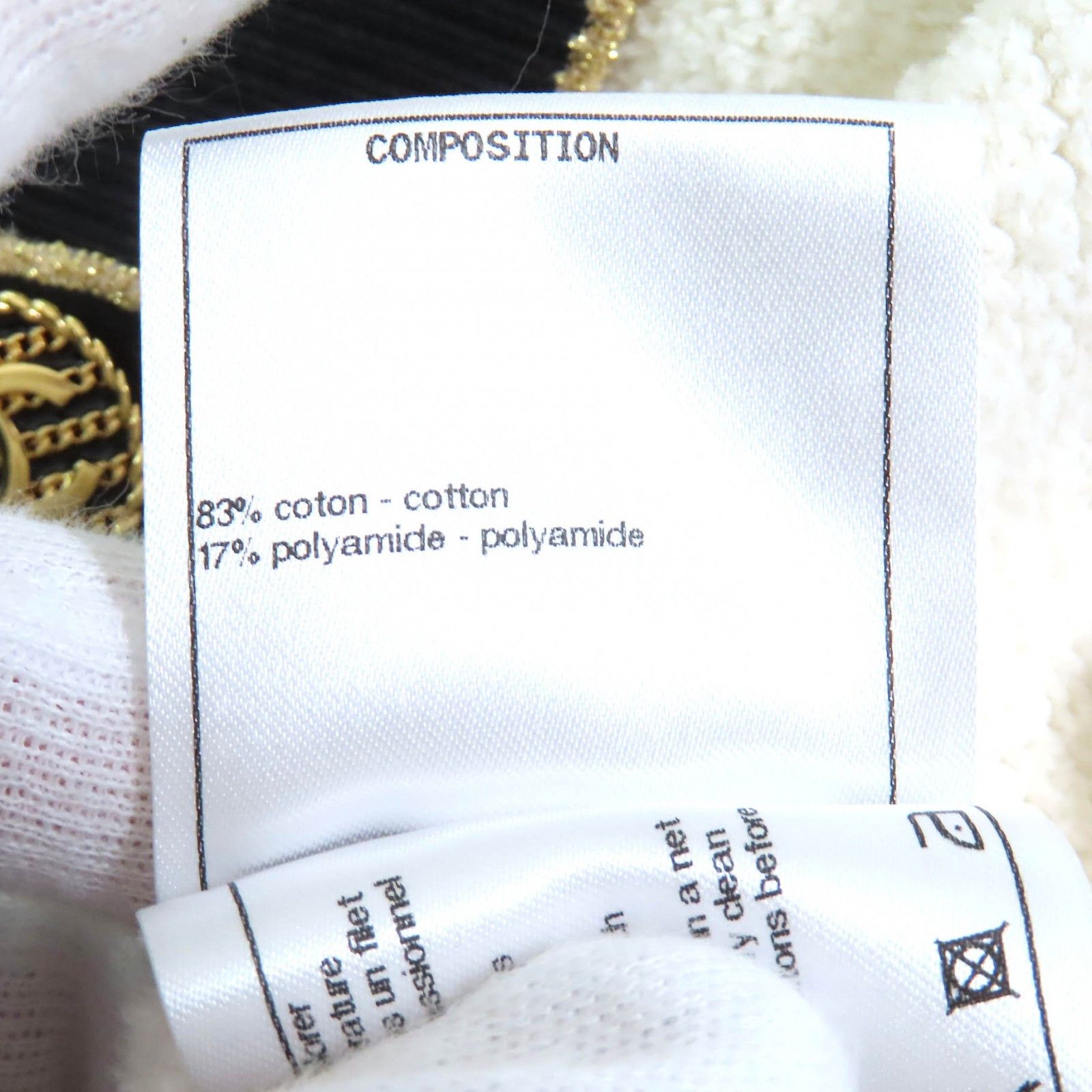 Chanel Chanel Chanel COCO Mark Button Cotton Terry Knit Cardigan Cotton Tops P60477 DUTY FREE for USA Size ONE SIZE - 8 Thumbnail