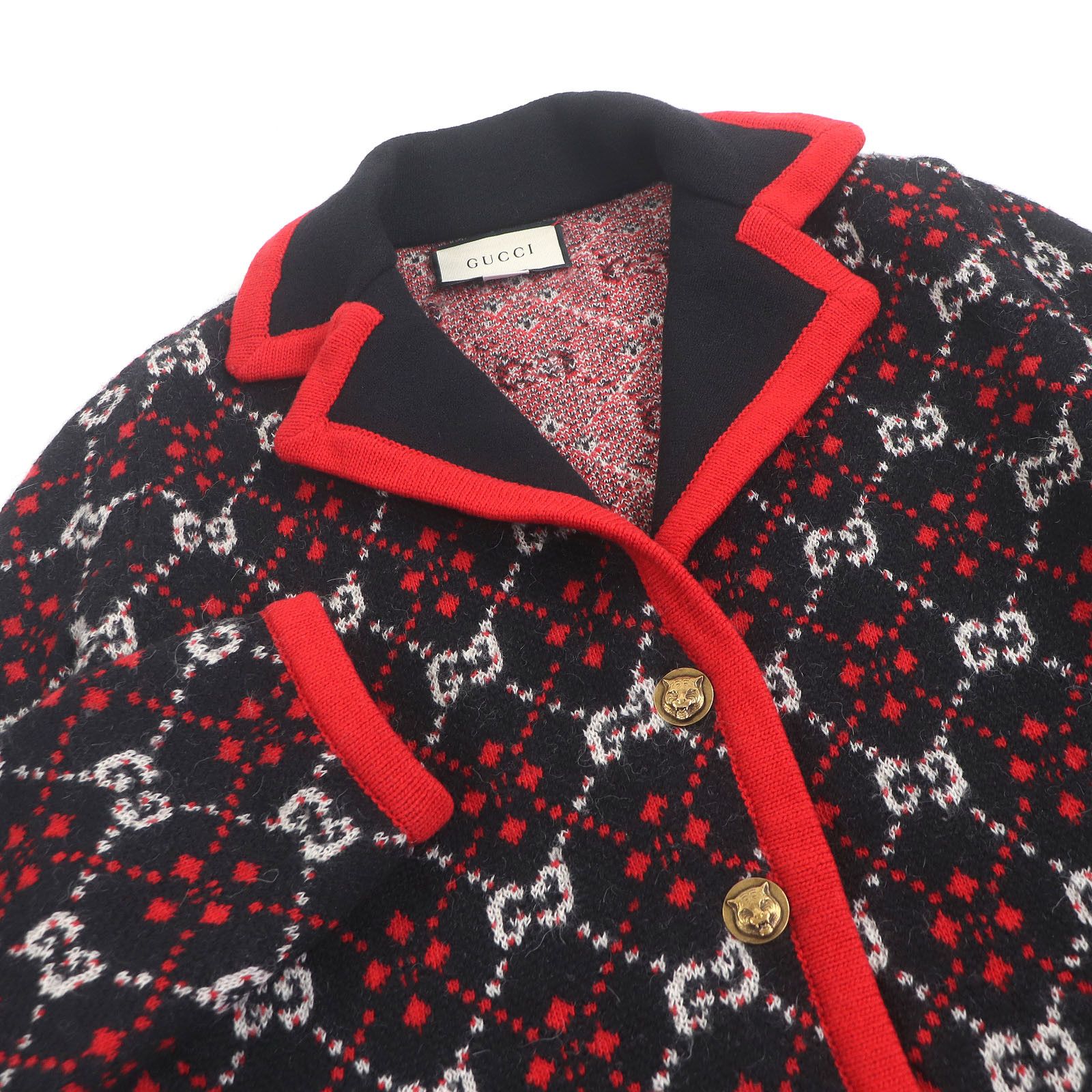 Gucci Gucci Gucci GG jacquard cardigan Cotton Tops DUTY FREE for USA Size ONE SIZE - 2 Thumbnail