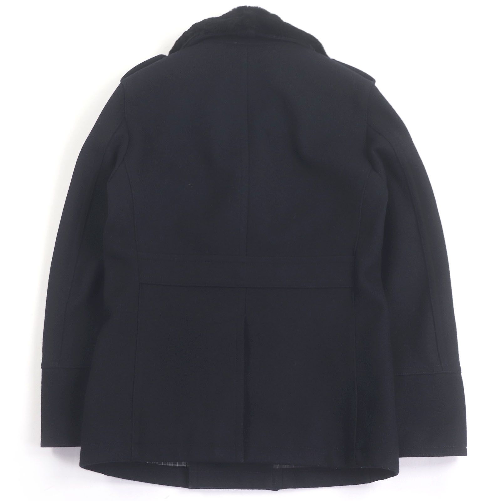 Burberry Burberry Burberry Black Label Rabbit Fur Double-breasted Coat Natural Material Outerwear DUTY FREE for USA Size ONE SIZE - 4 Thumbnail