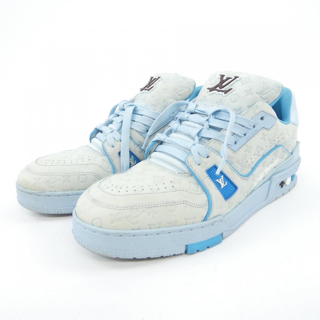 Louis Vuitton Louis Vuitton Louis Vuitton LV Trainer Line Sneakers Leather Shoes DUTY FREE for USA Size ONE SIZE - 3 Thumbnail
