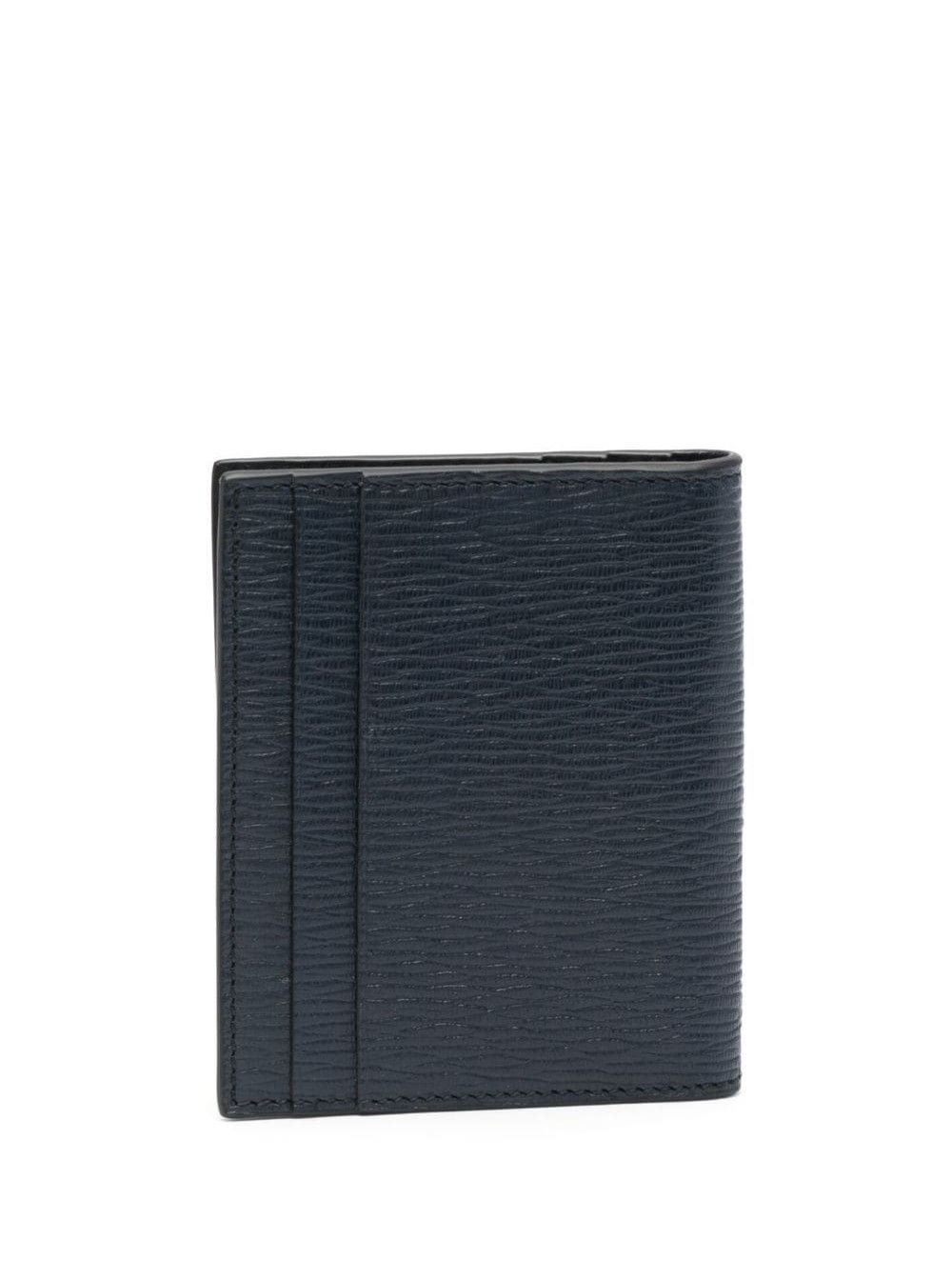 Salvatore Ferragamo Blue Cardholder with Gancini Metal Logo on the Front in Leather for Men Size ONE SIZE - 2 Thumbnail