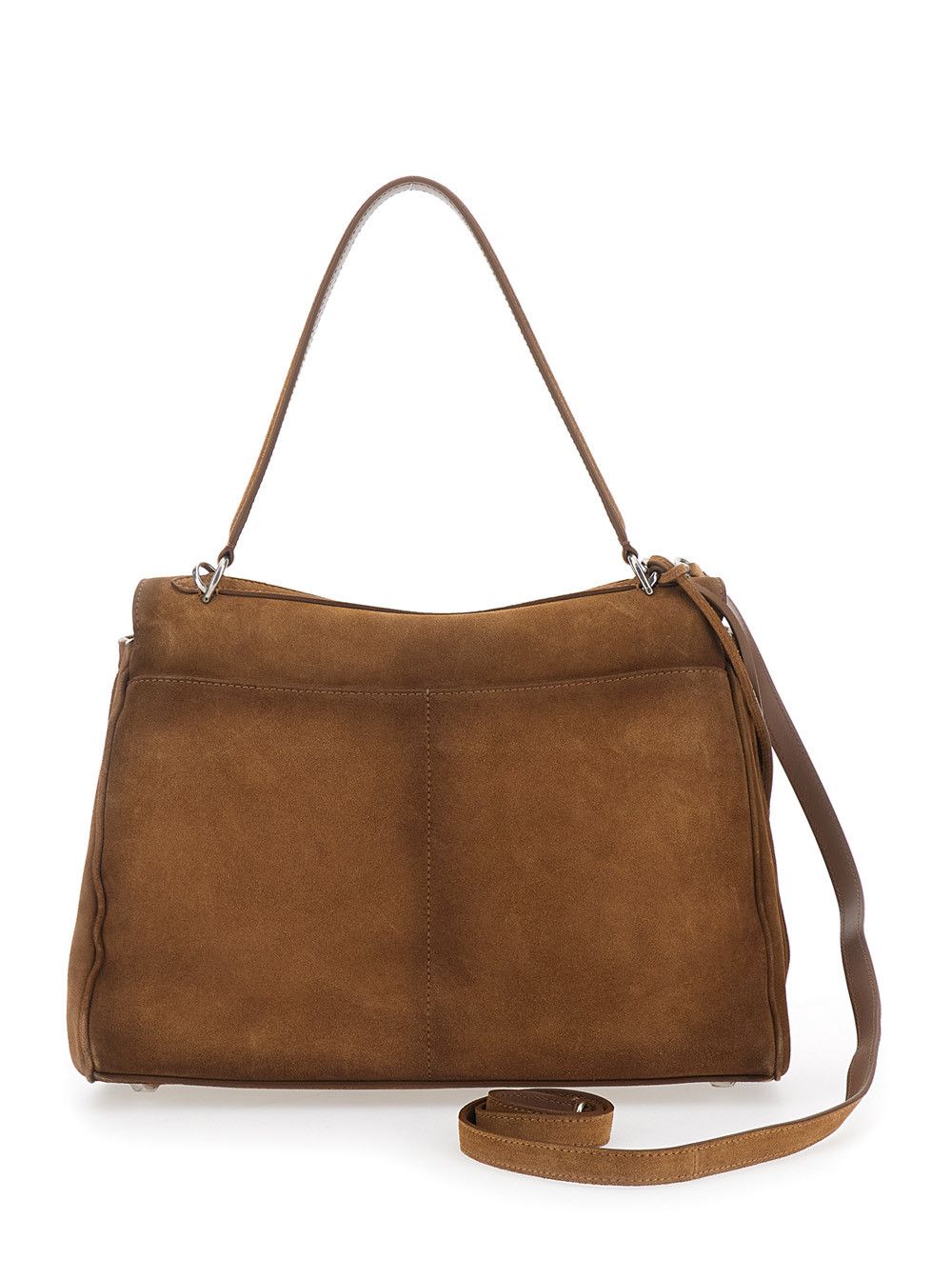 Balenciaga 'Rodeo Medium' Brown Shoulder Bag with Removable Strap in Suede Women Size ONE SIZE - 4 Thumbnail