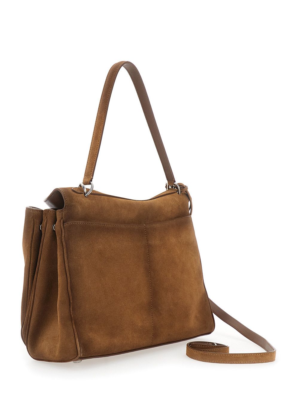 Balenciaga 'Rodeo Medium' Brown Shoulder Bag with Removable Strap in Suede Women Size ONE SIZE - 3 Thumbnail