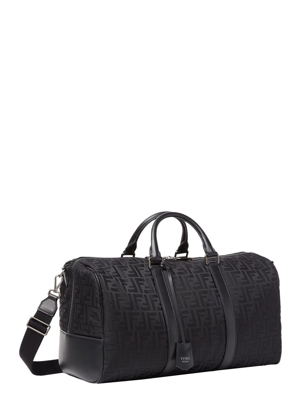 Fendi Black Travel Bag with Adjustable and Removable tering in Tech Fabric for MenShoulder Strap with Lock and Logo Let Size US M / EU 48-50 / 2 - 2 Thumbnail