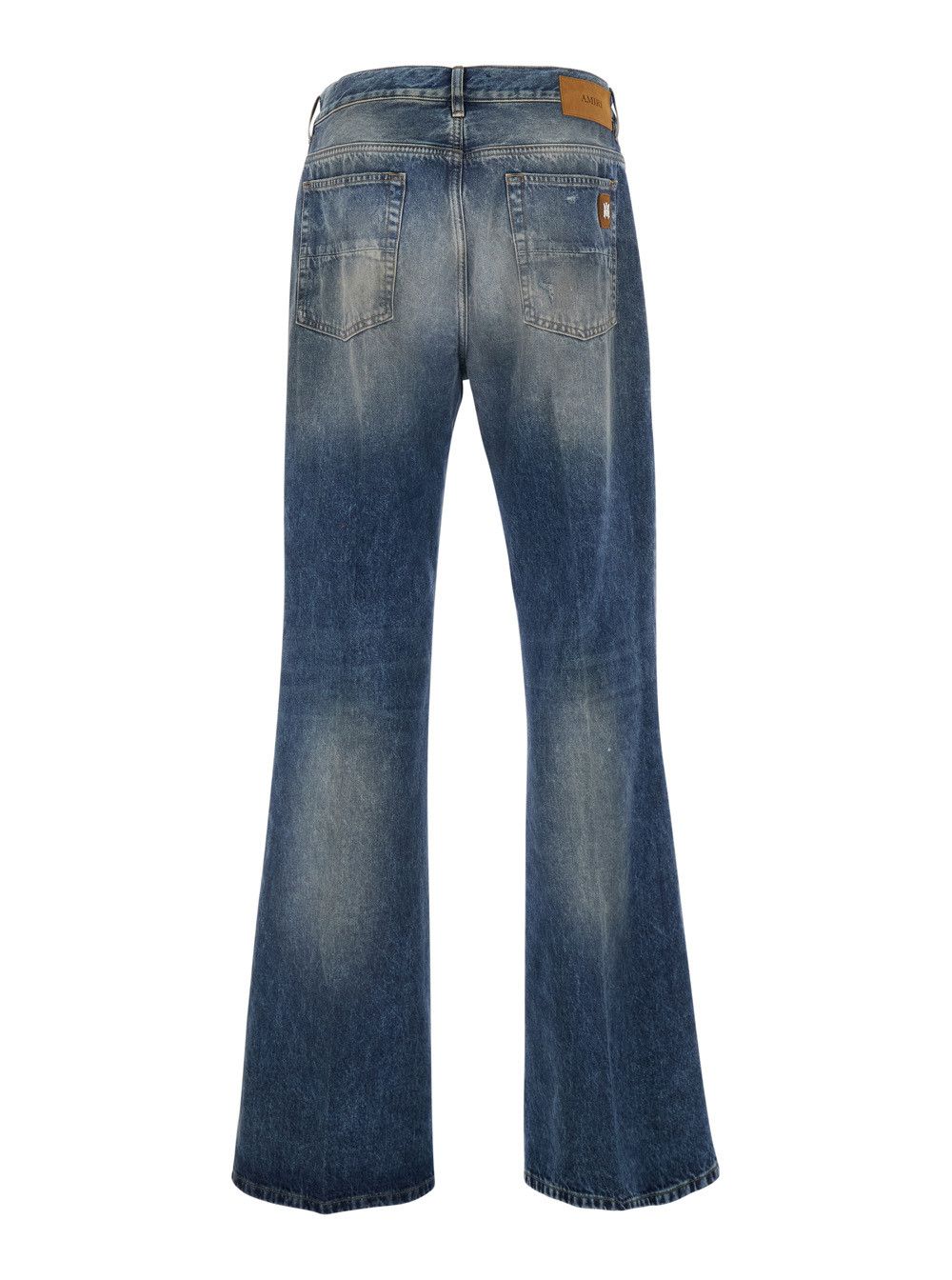 Amiri Blue Men's Jeans with Front Rips and Logo Patch on the Back Size US 31 - 2 Thumbnail