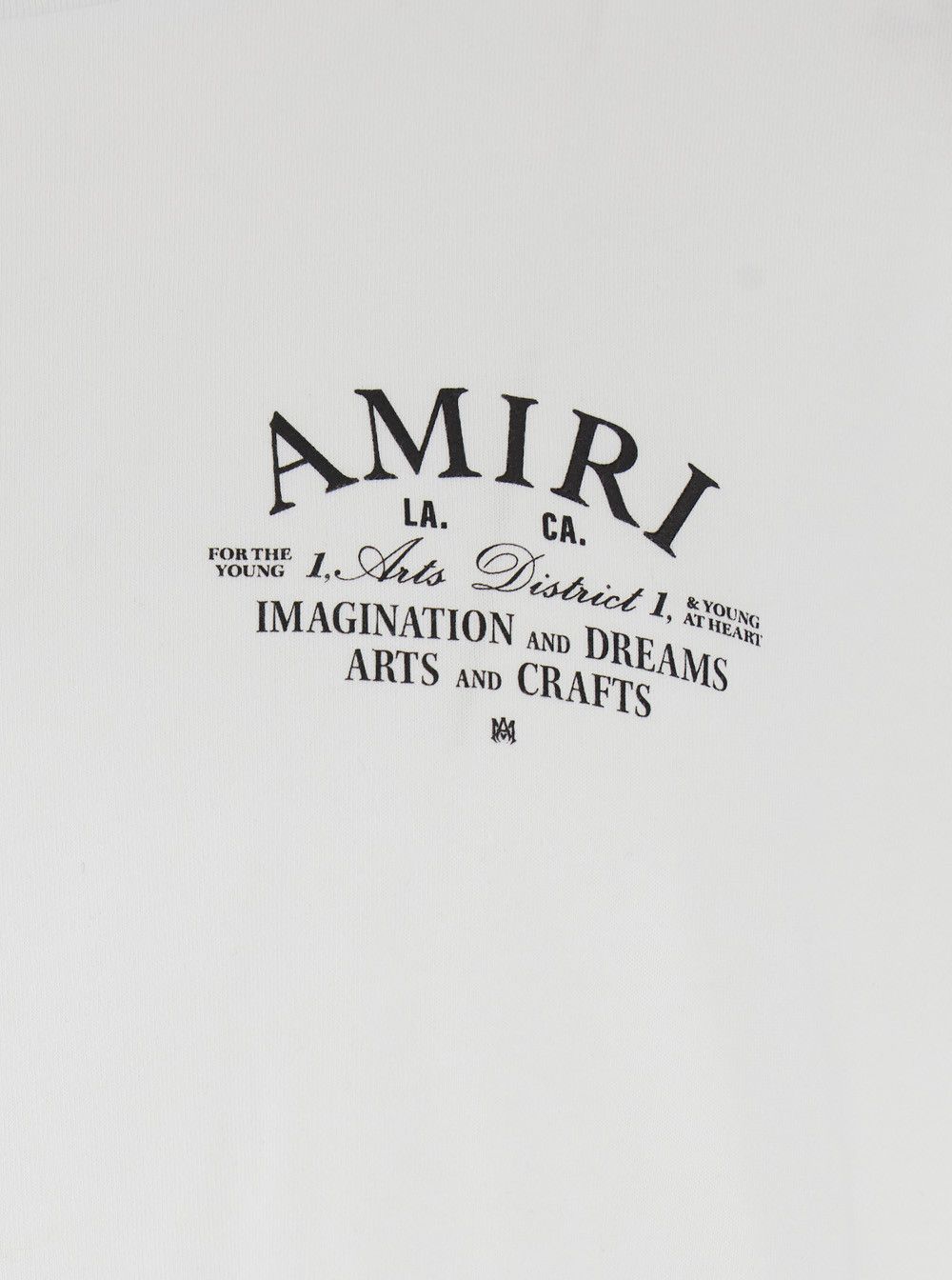 Amiri White Crew Neck T-Shirt with Logo Lettering on Front and Back in Cotton for Men Size US XXL / EU 58 / 5 - 2 Thumbnail