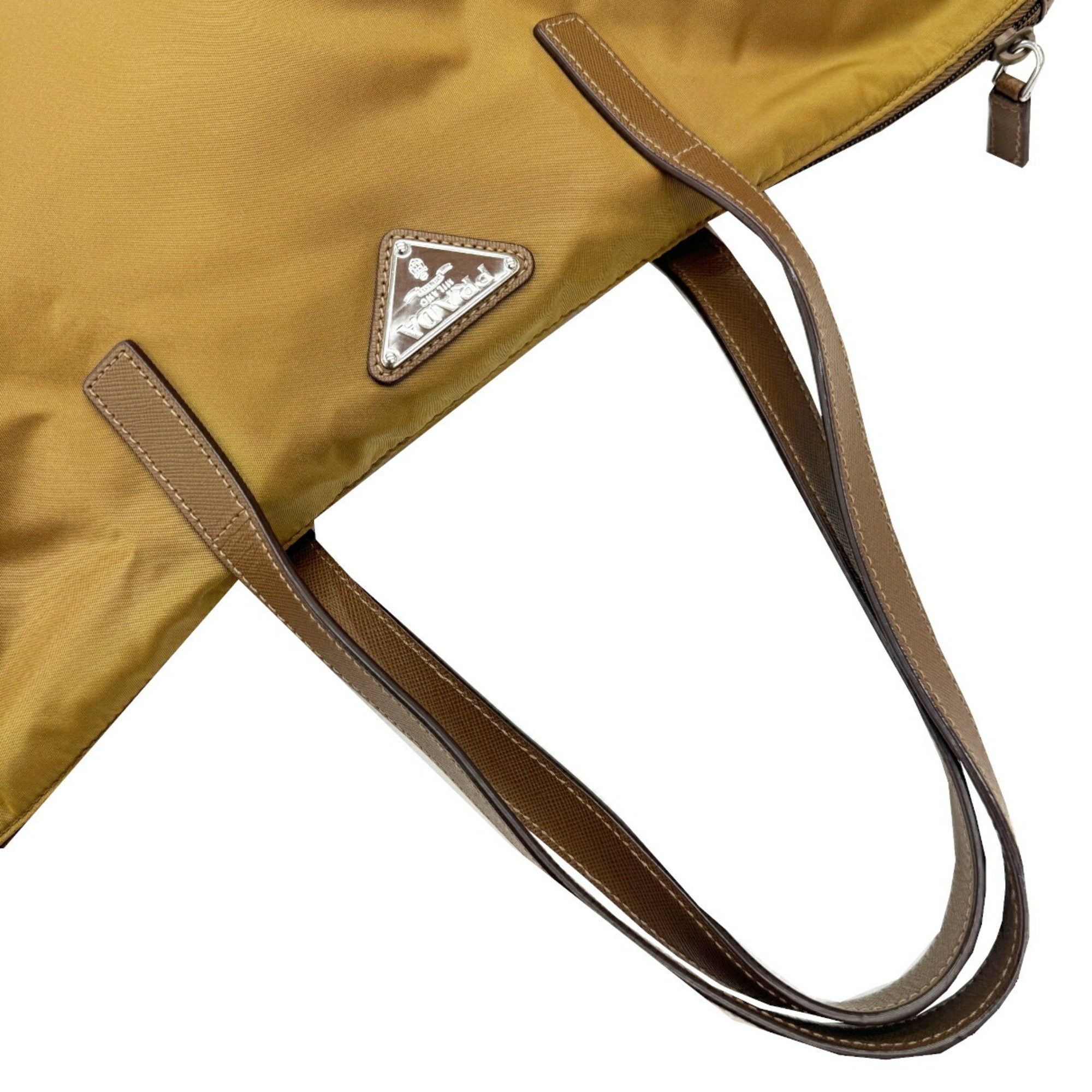 Prada Prada nylon shoulder bag tote triangle tobacco women's men's Size ONE SIZE - 10 Thumbnail