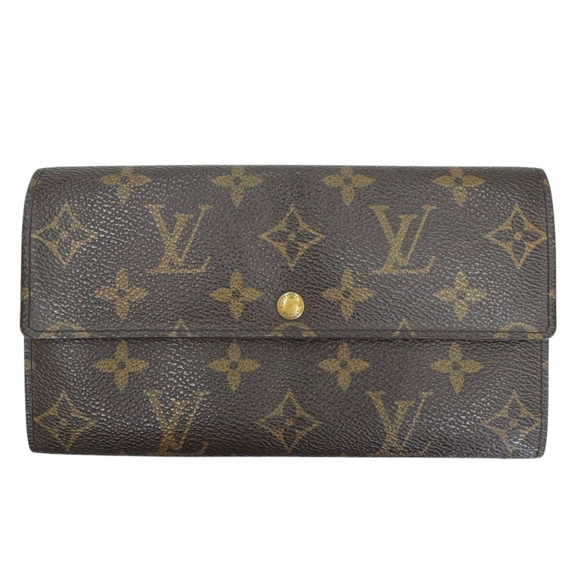 Louis Vuitton LOUIS VUITTON Monogram Portefeuille Credit Long Wallet M61723 CA0945 for Men and Women Size ONE SIZE - 2 Thumbnail