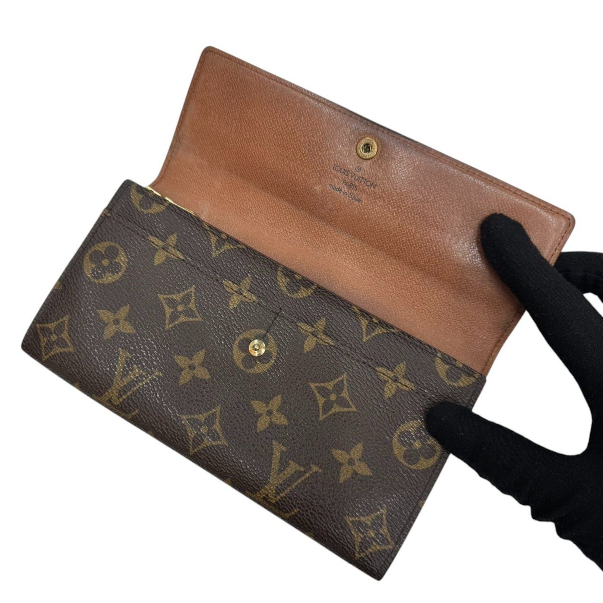 Louis Vuitton LOUIS VUITTON Monogram Portefeuille Credit Long Wallet M61723 CA0945 for Men and Women Size ONE SIZE - 6 Thumbnail