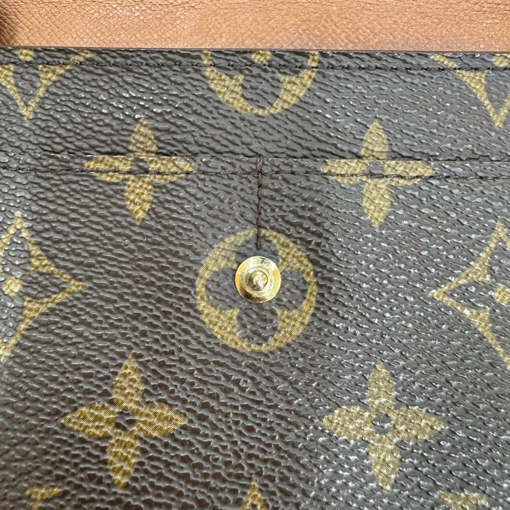 Louis Vuitton LOUIS VUITTON Monogram Portefeuille Credit Long Wallet M61723 CA0945 for Men and Women Size ONE SIZE - 17 Thumbnail