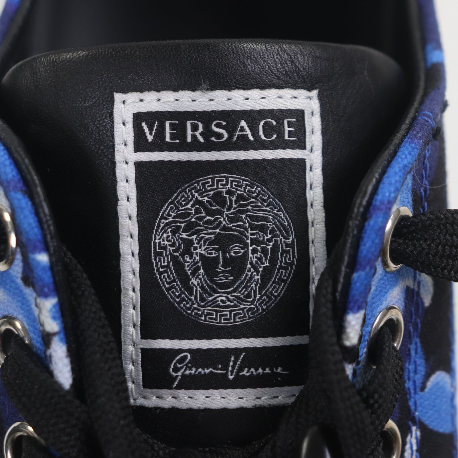 Versace Versace Versace Barocco Greca Canvas Sneakers Canvas Shoes DUTY FREE for USA Size ONE SIZE - 7 Thumbnail