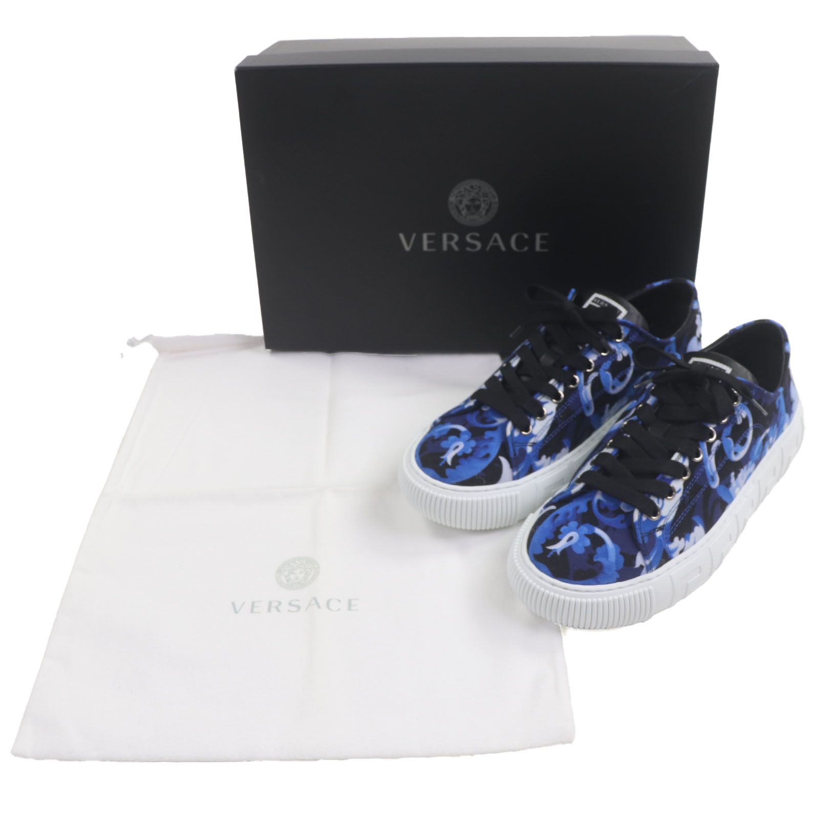 Versace Versace Versace Barocco Greca Canvas Sneakers Canvas Shoes DUTY FREE for USA Size ONE SIZE - 2 Thumbnail