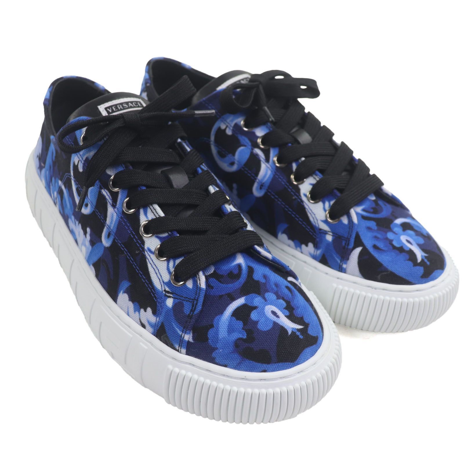 Versace Versace Versace Barocco Greca Canvas Sneakers Canvas Shoes DUTY FREE for USA Size ONE SIZE - 3 Thumbnail
