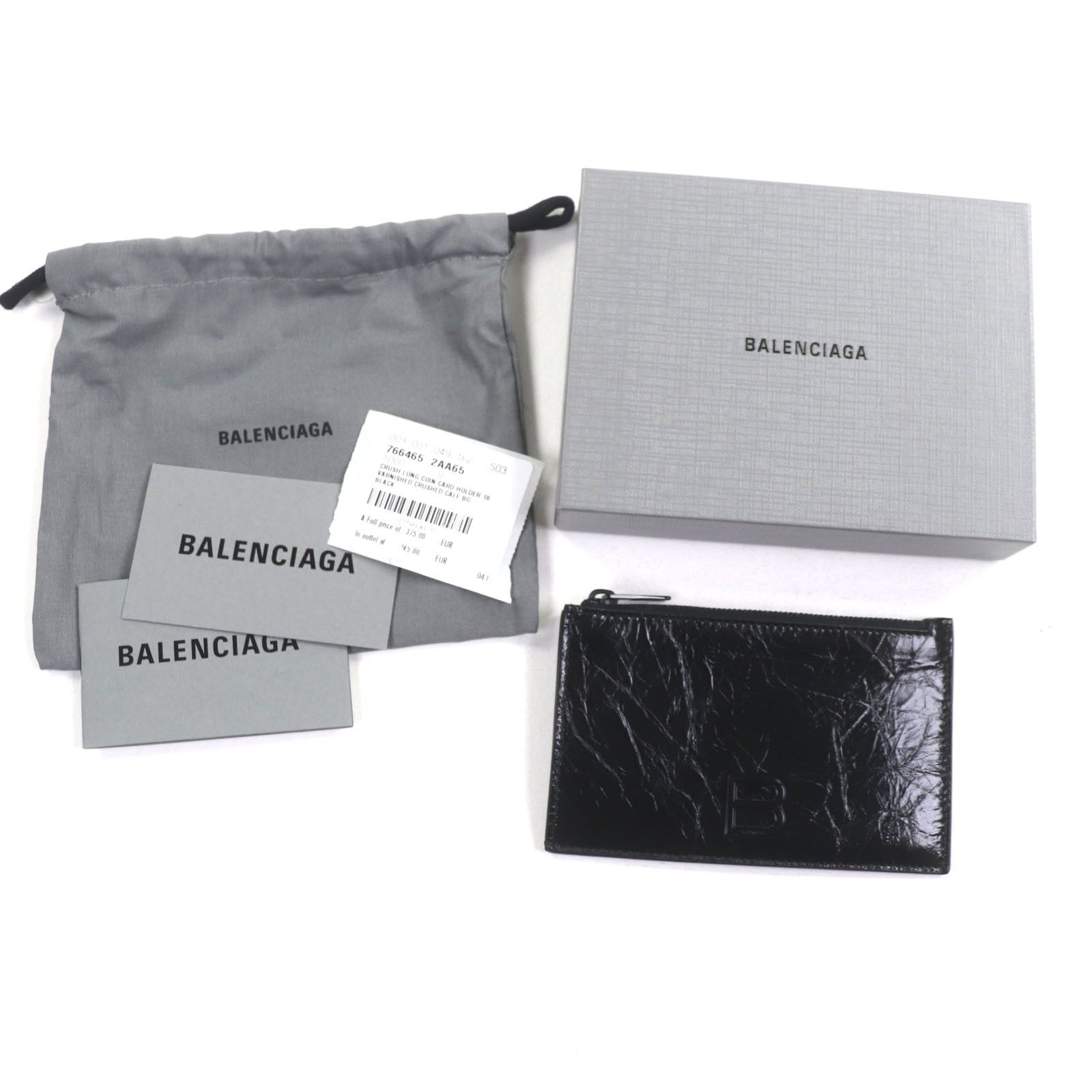 Balenciaga Balenciaga Balenciaga CRUSH Leather Coin Case Leather Coin Case 766465 DUTY FREE for USA Size ONE SIZE - 2 Thumbnail