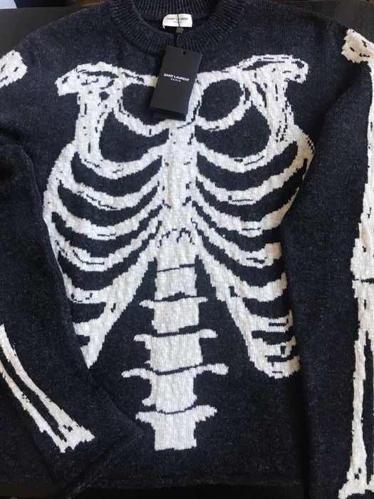 Saint laurent clearance skeleton sweater