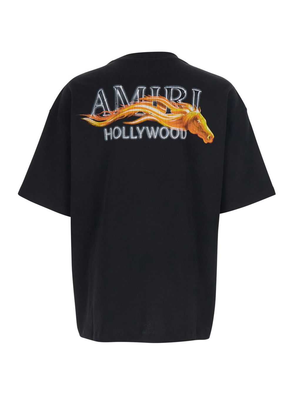 Amiri Black T-Shirt with Logo Print on Front and Back in Cotton for Men Size US L / EU 52-54 / 3 - 2 Thumbnail