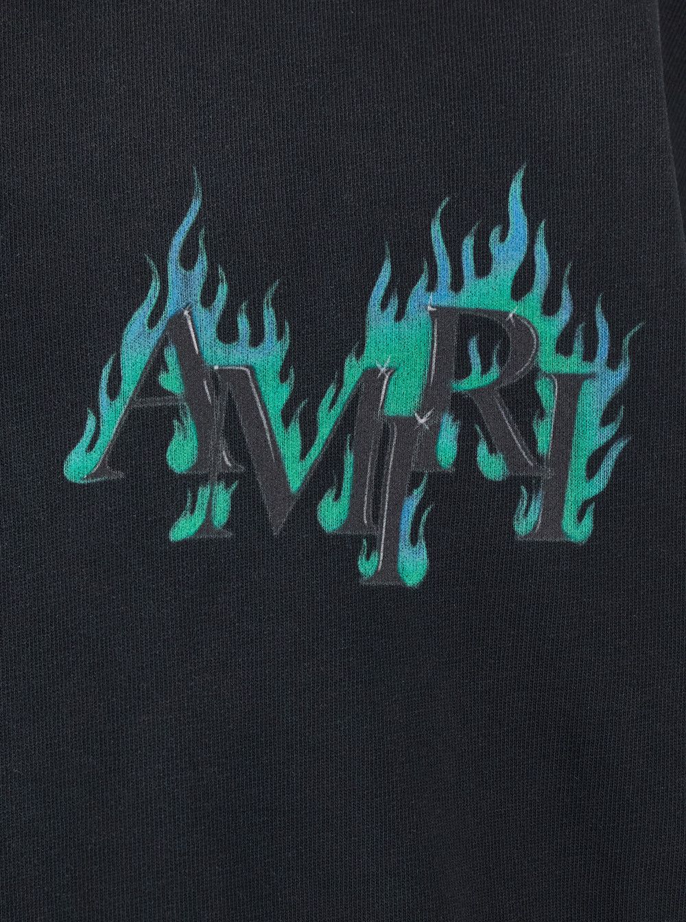 Amiri Black T-Shirt with Logo Lettering Print on Front and Back in Men's Cotton Size US XL / EU 56 / 4 - 3 Thumbnail